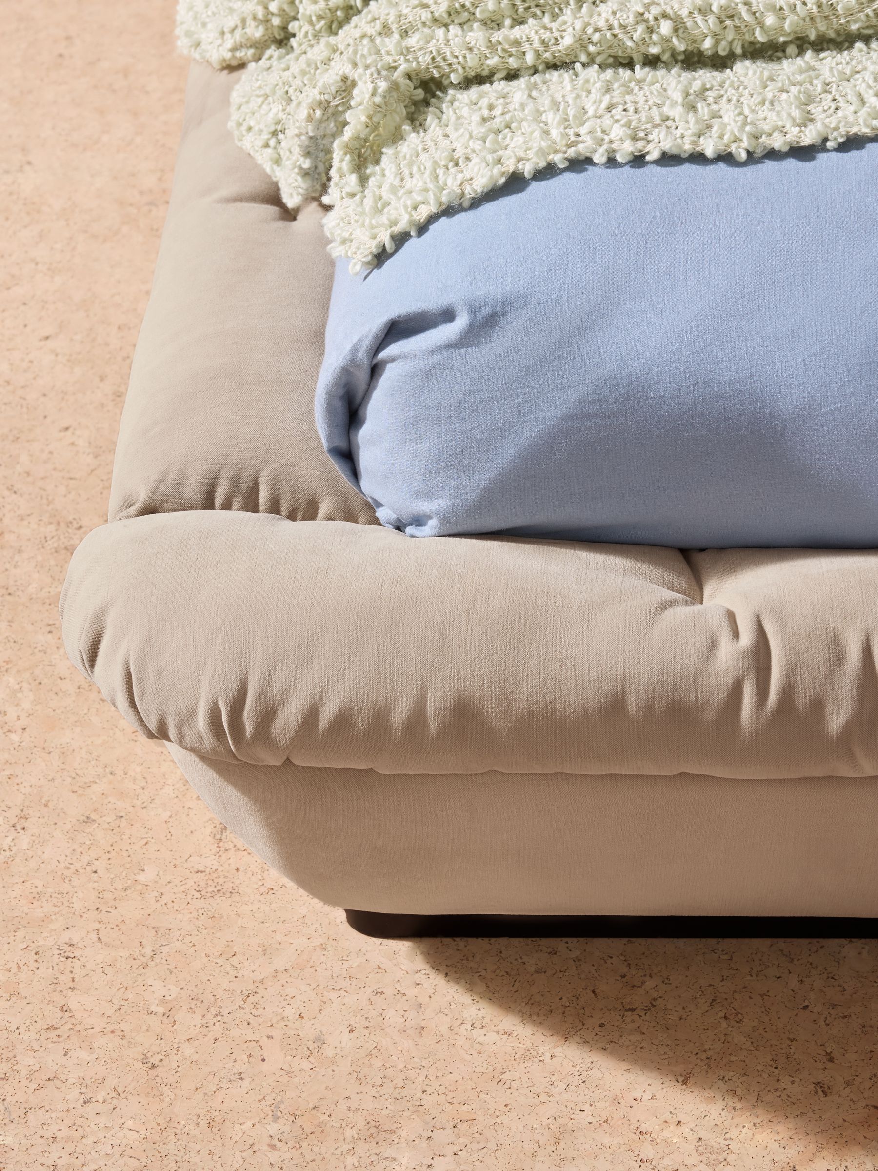 Aylin Bed in Brushed Plain Natural Stone - Image 4 of 4