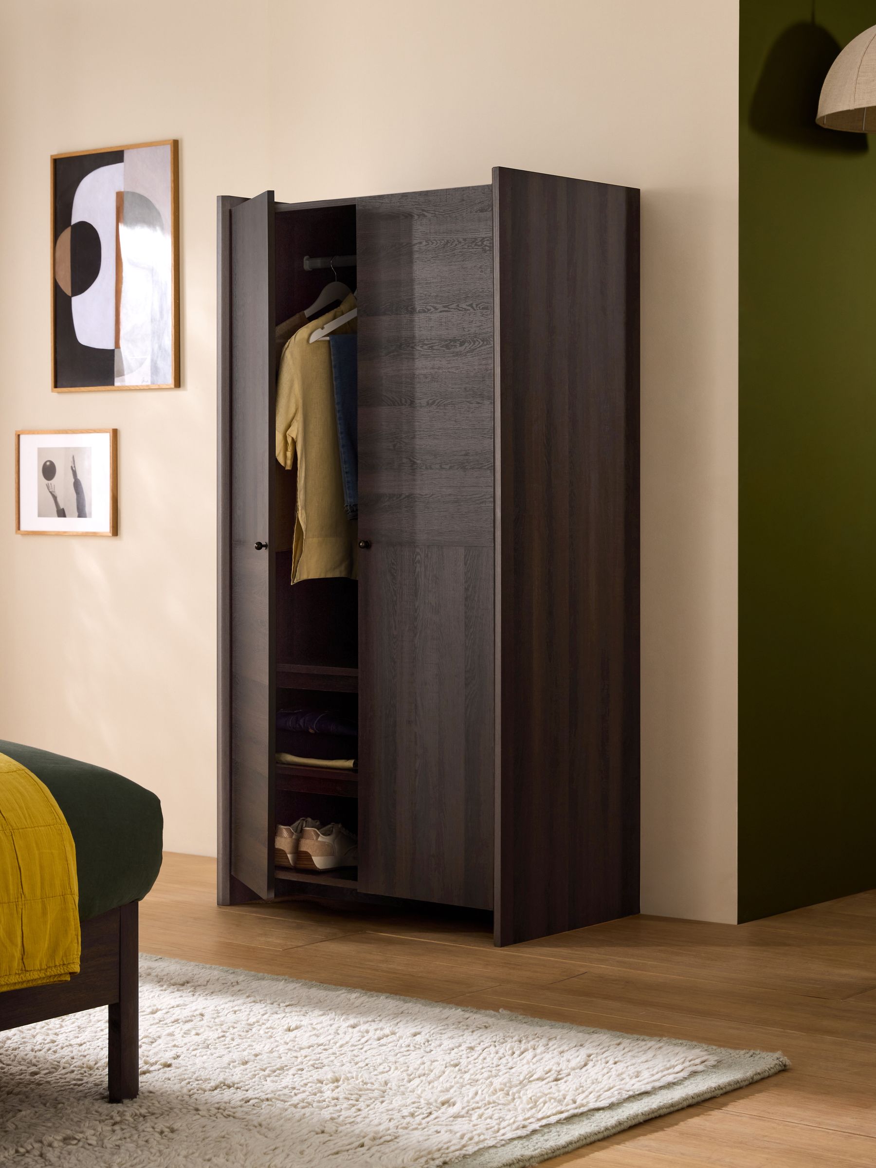 Macauley Wardrobe in Dark Brown - Image 2 of 4