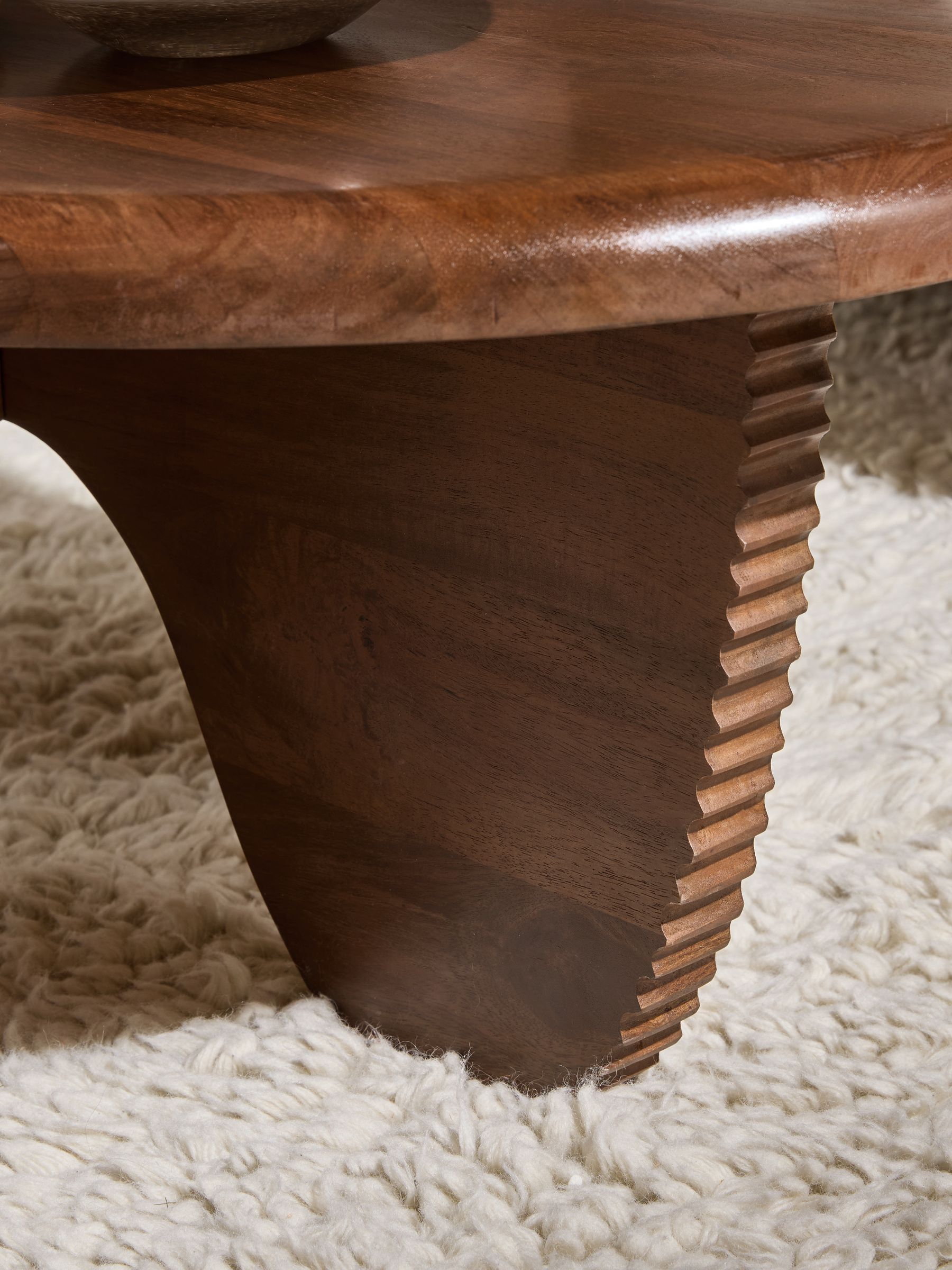 Amma Coffee Table in Dark Mango Wood - Image 2 of 5