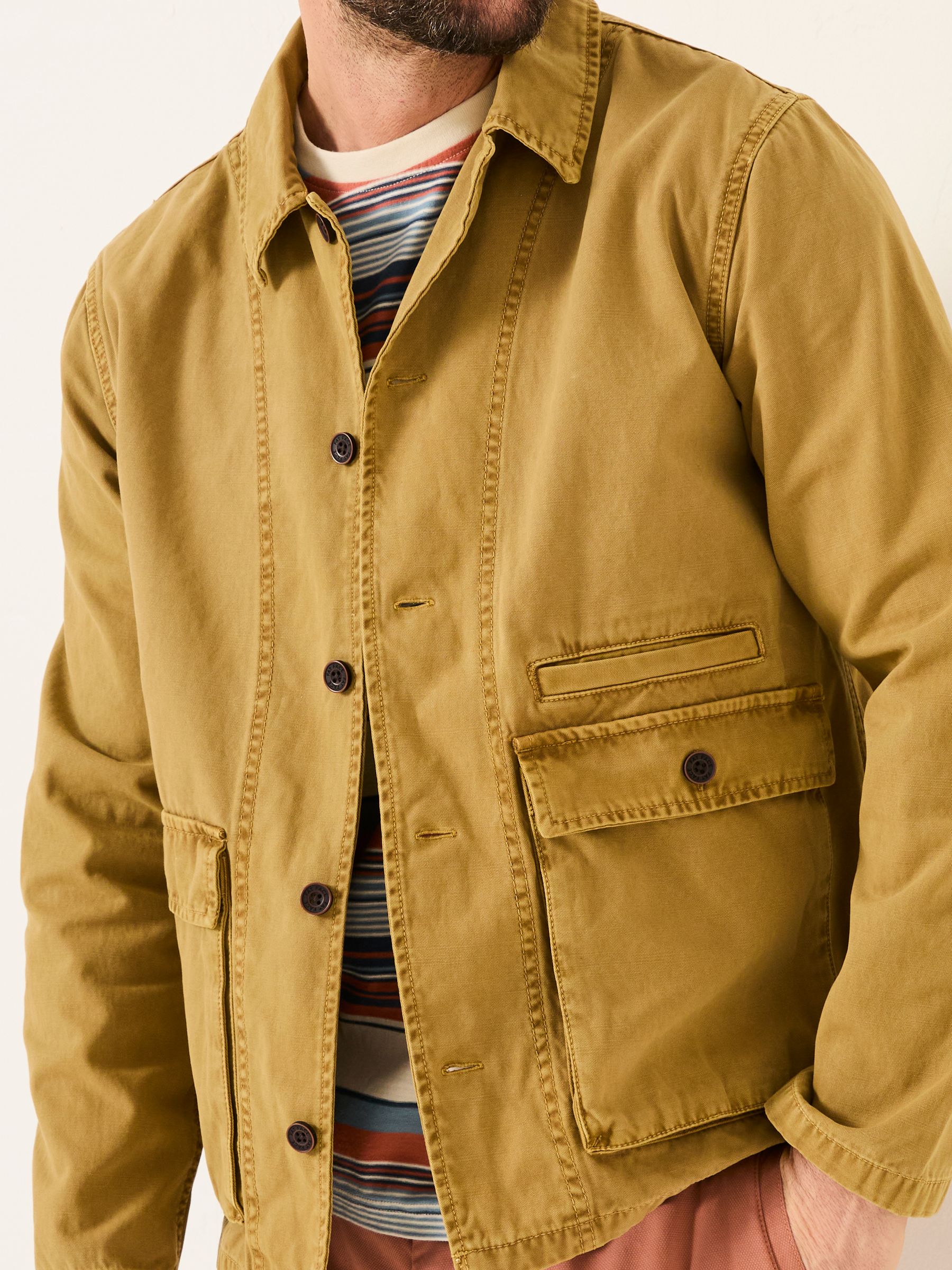 Stone Garment Dye Worker 100% Cotton Jacket - Image 4 of 6