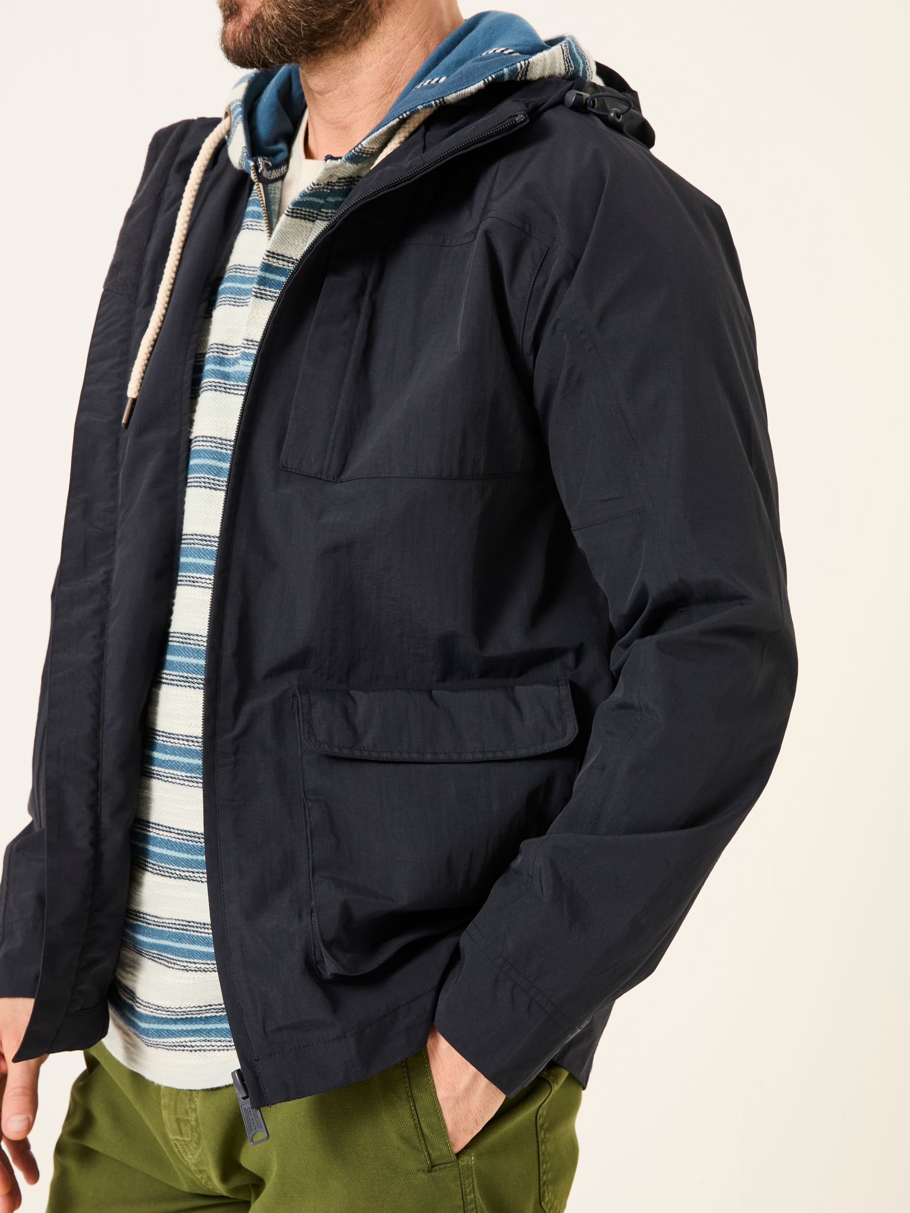 Navy Waterproof Lightweight Jacket - Image 3 of 9