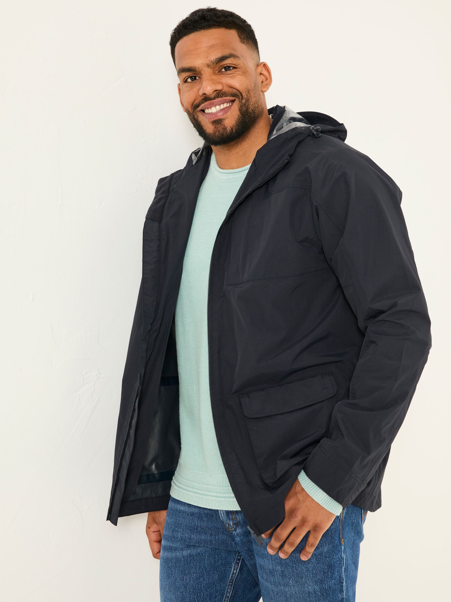Navy Waterproof Lightweight Jacket - Image 5 of 9