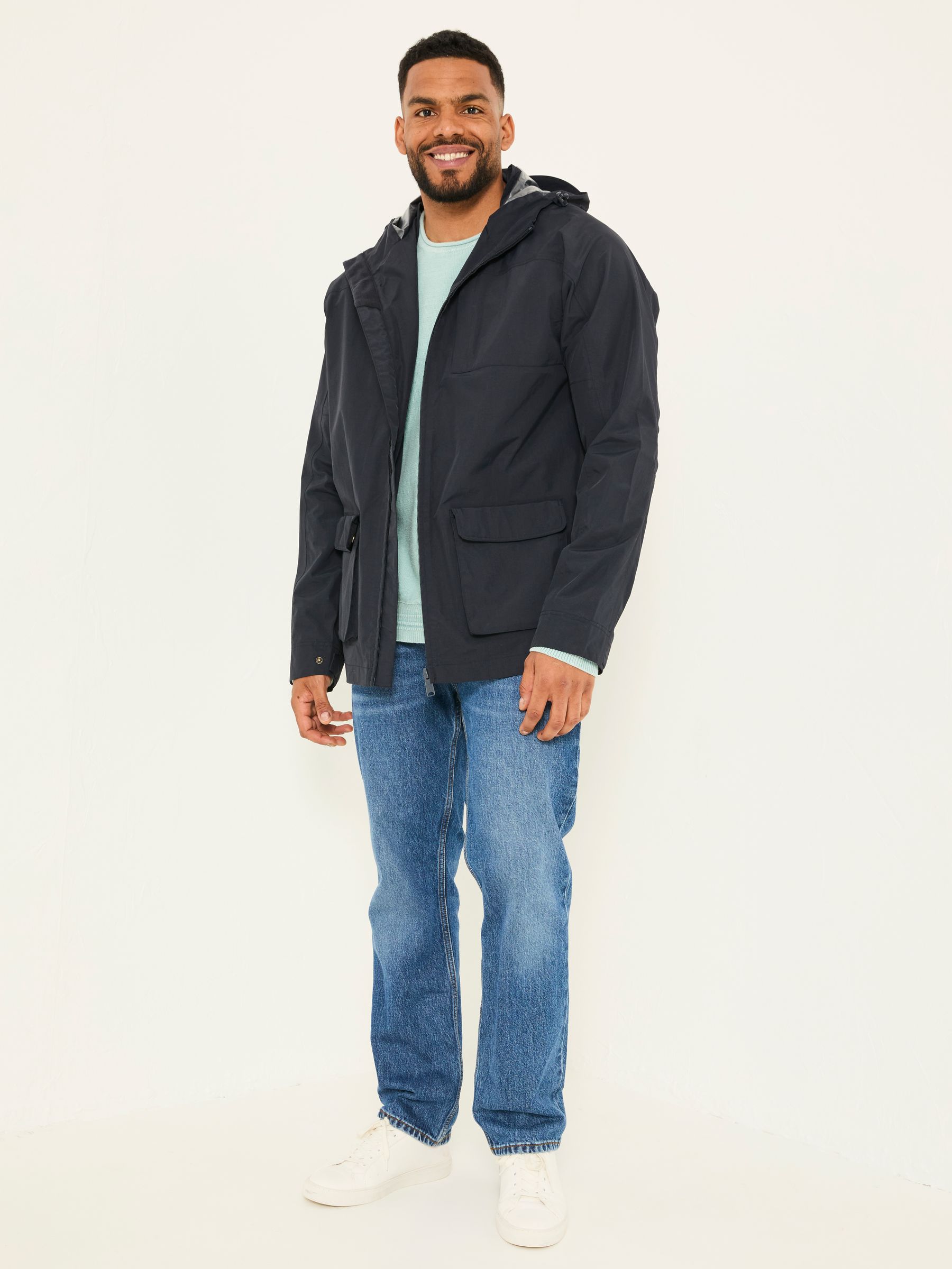 Navy Waterproof Lightweight Jacket - Image 6 of 9