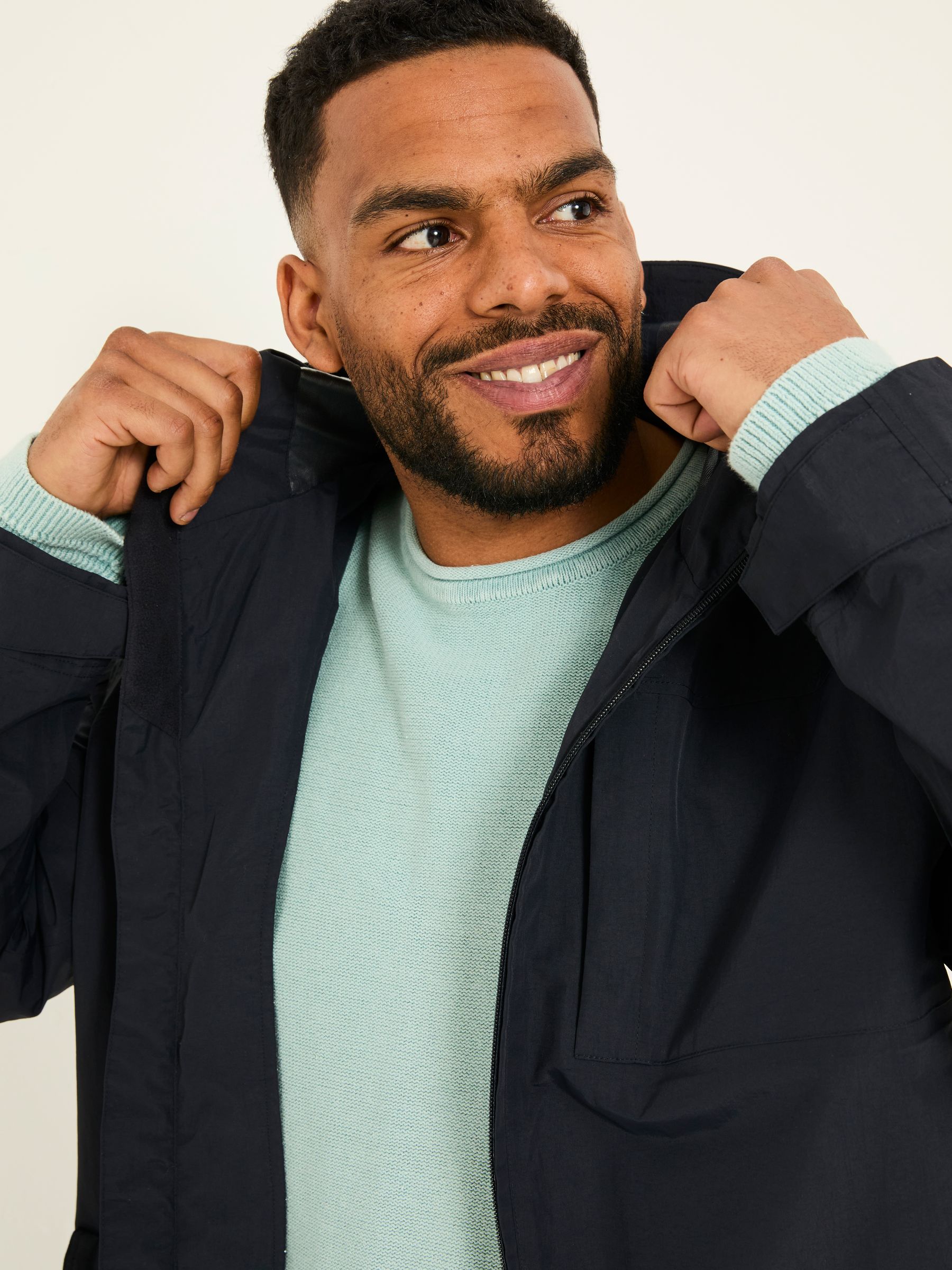 Navy Waterproof Lightweight Jacket - Image 7 of 9