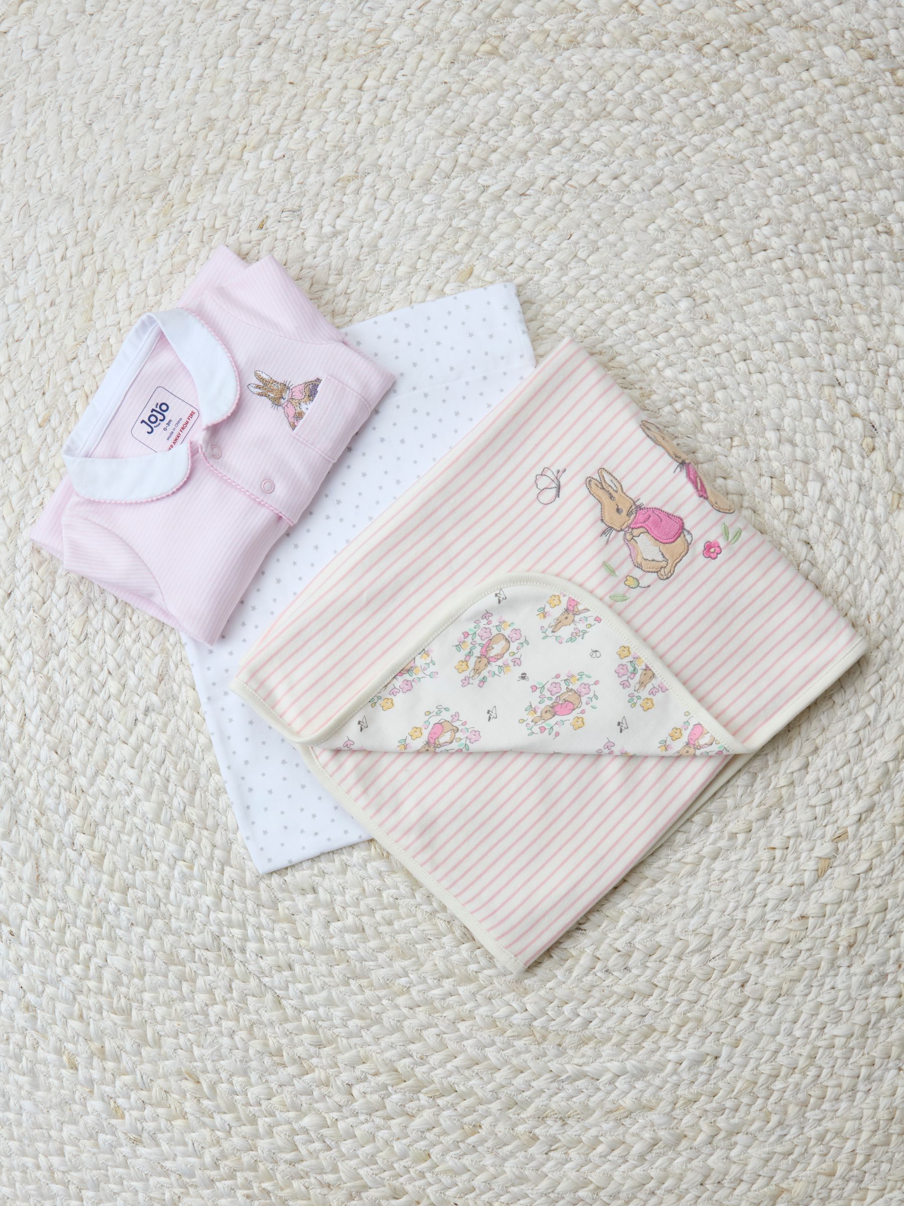 Peter Rabbit™ Flopsy Sleepsuit, Comforter & Blanket Gift Set (0-3 months) - Image 3 of 4