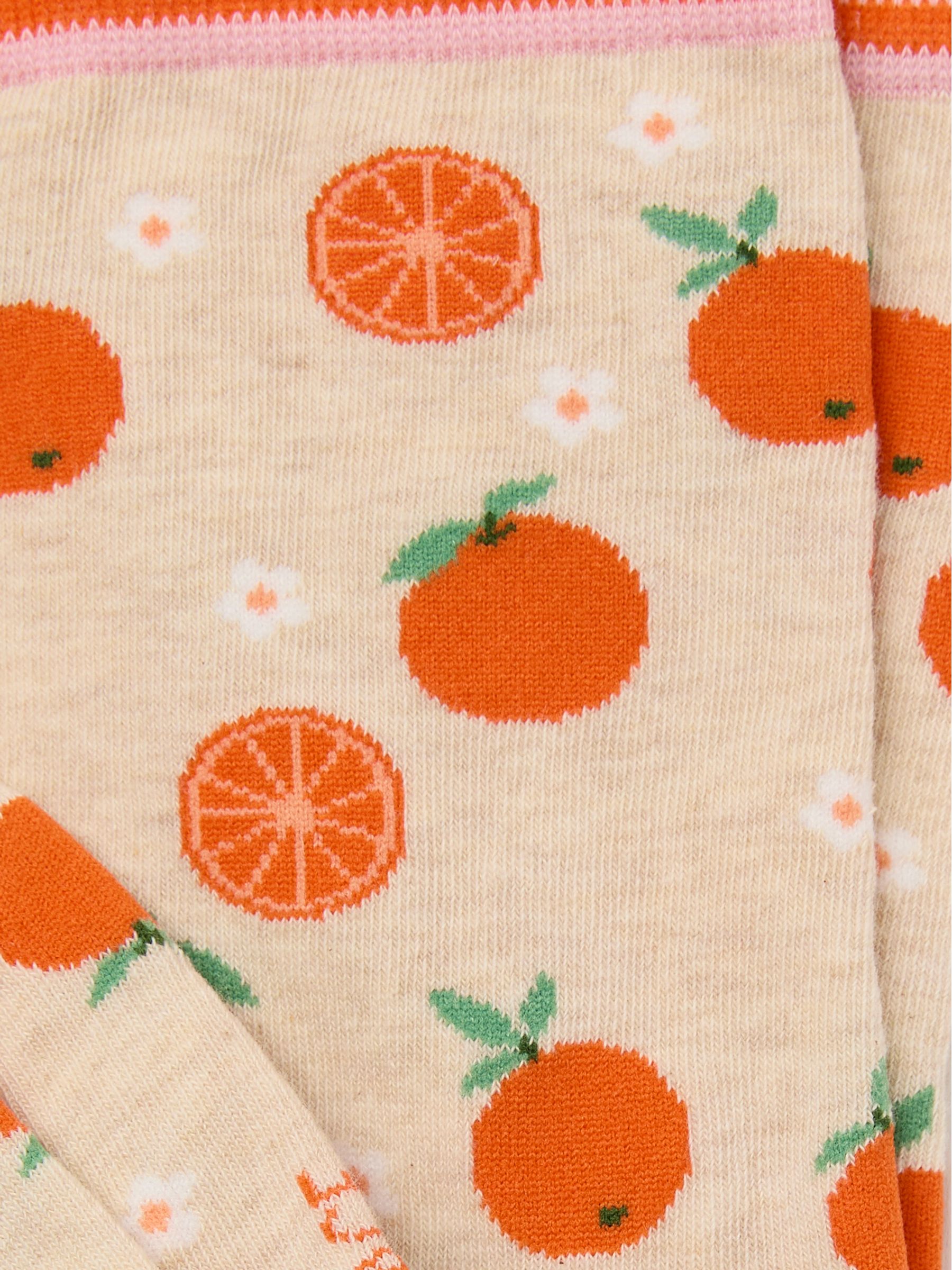 Oatmeal Orange Socks - Image 2 of 2