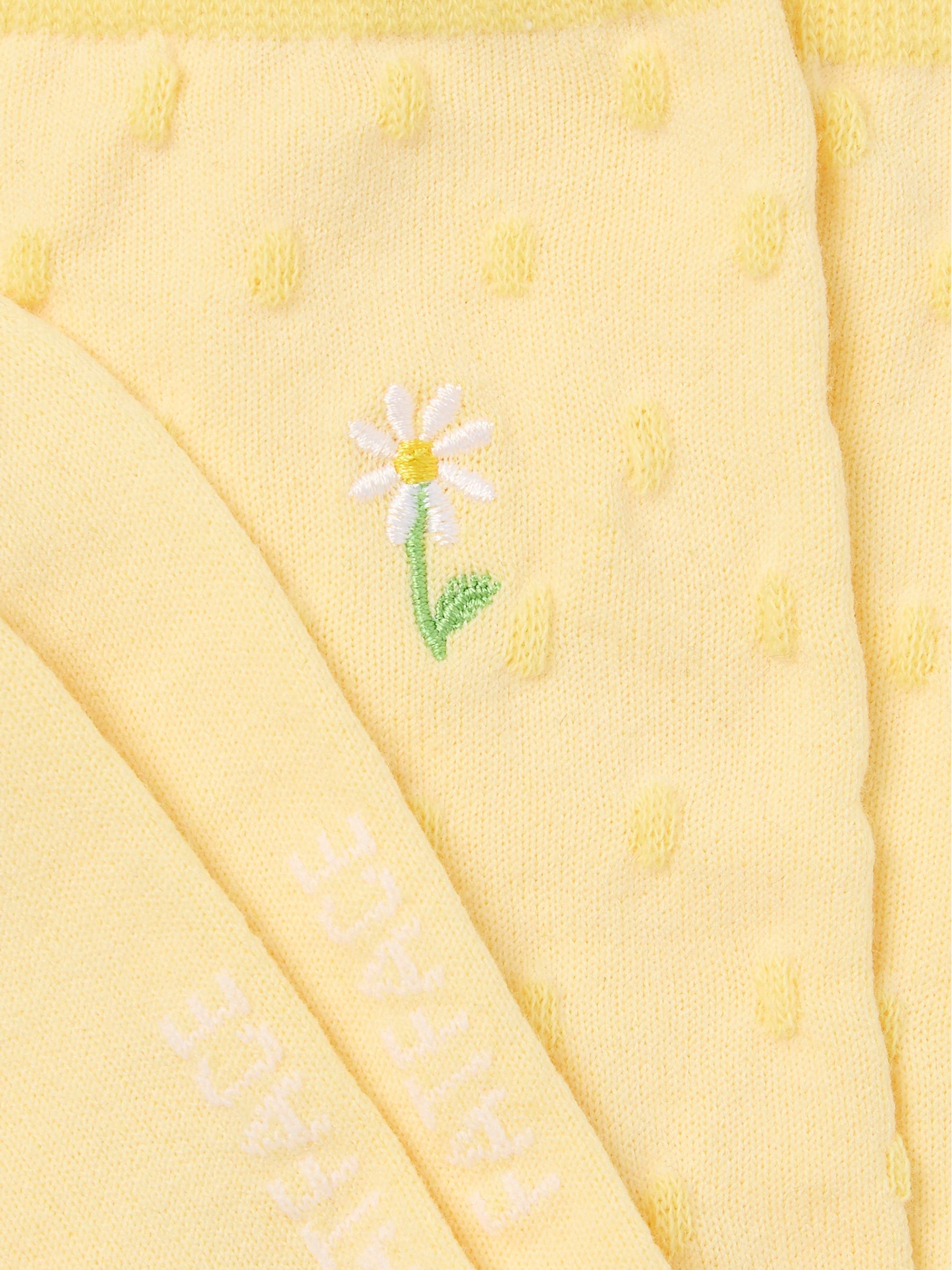 Yellow Embroidered Socks - Image 2 of 2