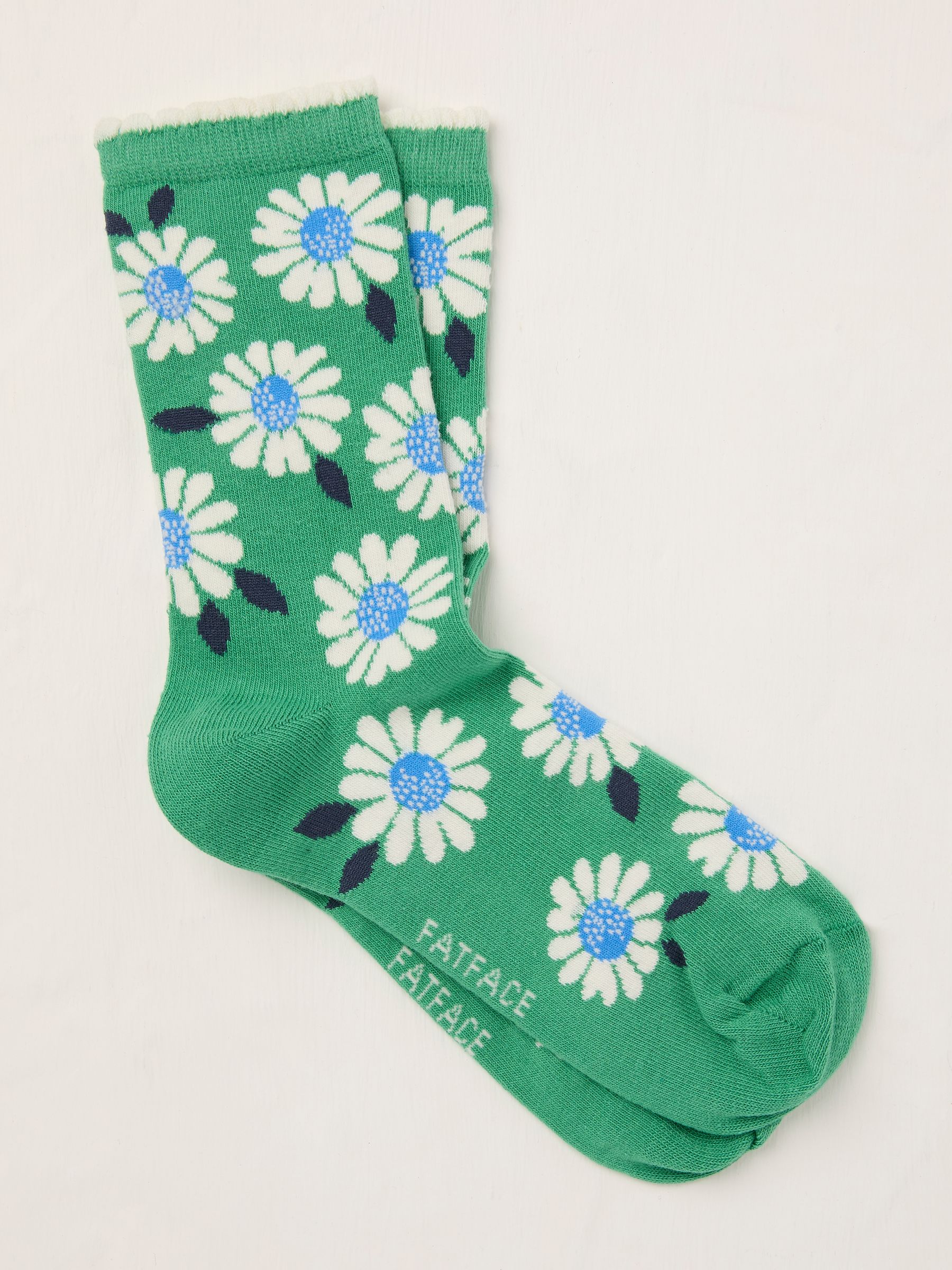 Green Daisy Socks - Image 1 of 2