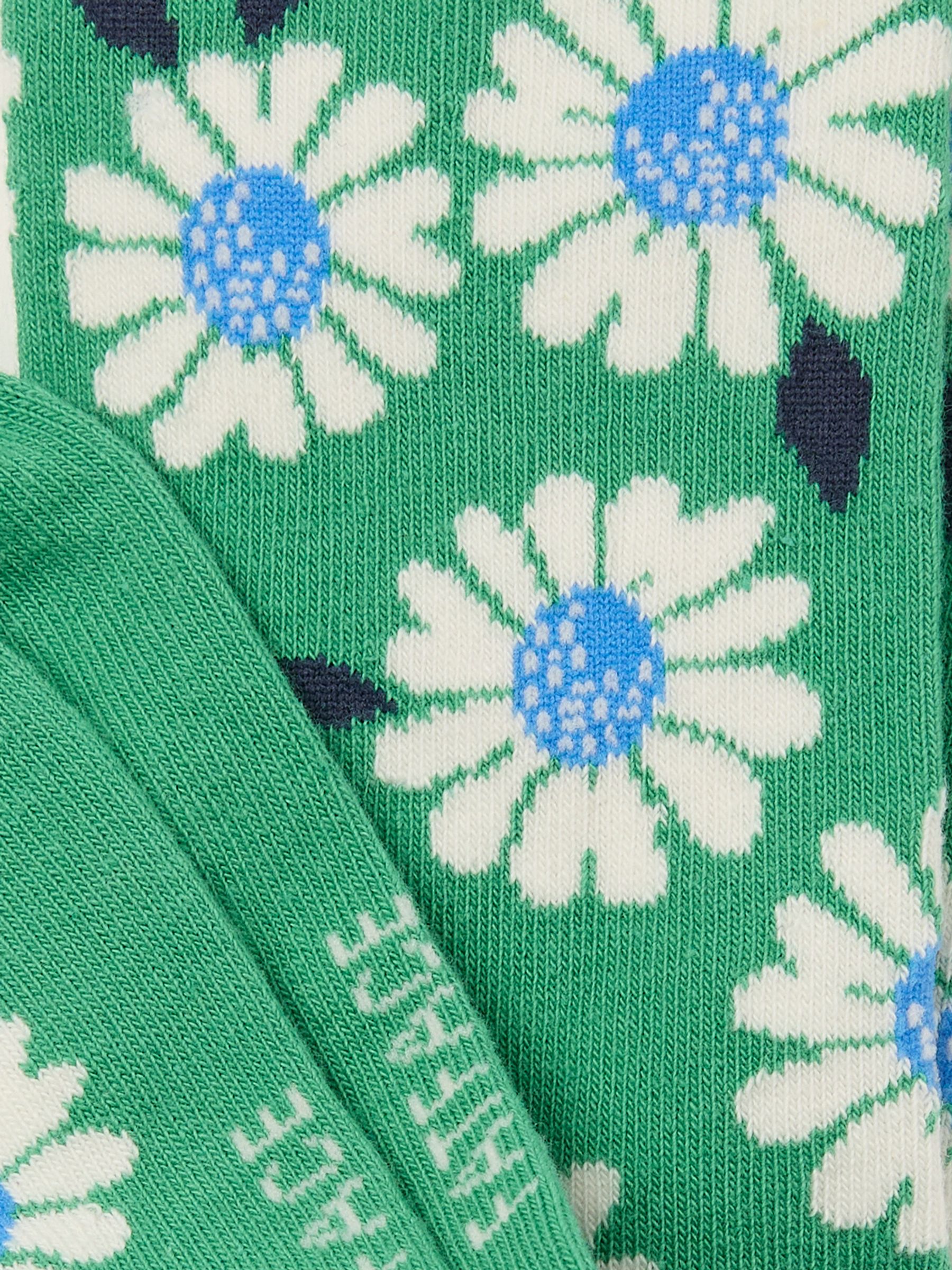 Green Daisy Socks - Image 2 of 2
