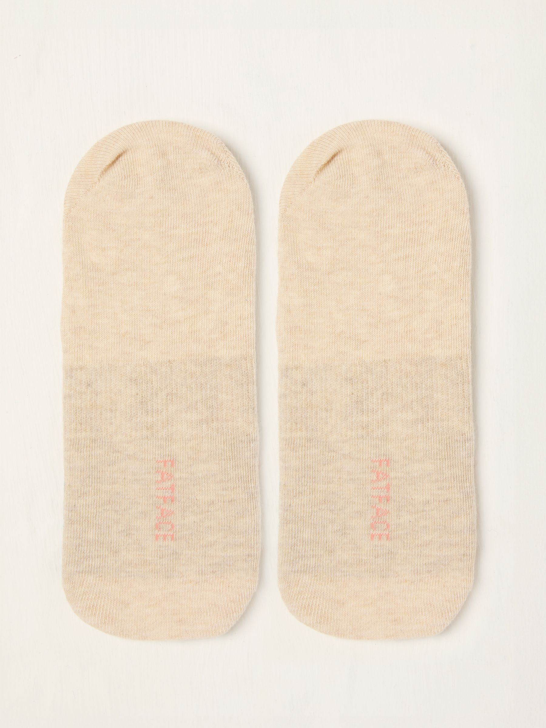 Oatmeal Floral Footsie Socks - Image 2 of 2