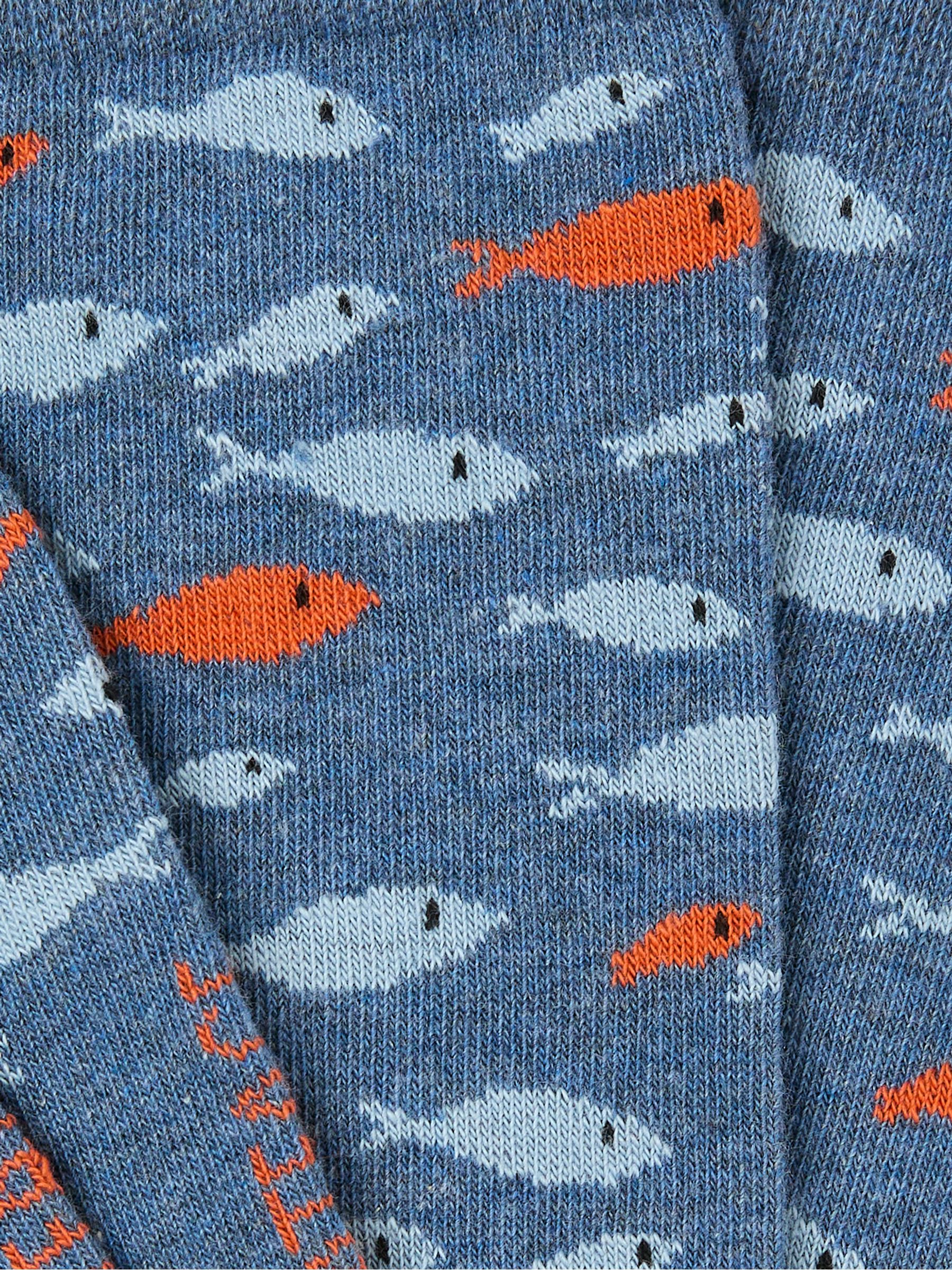 Blue Fish Socks - Image 2 of 2