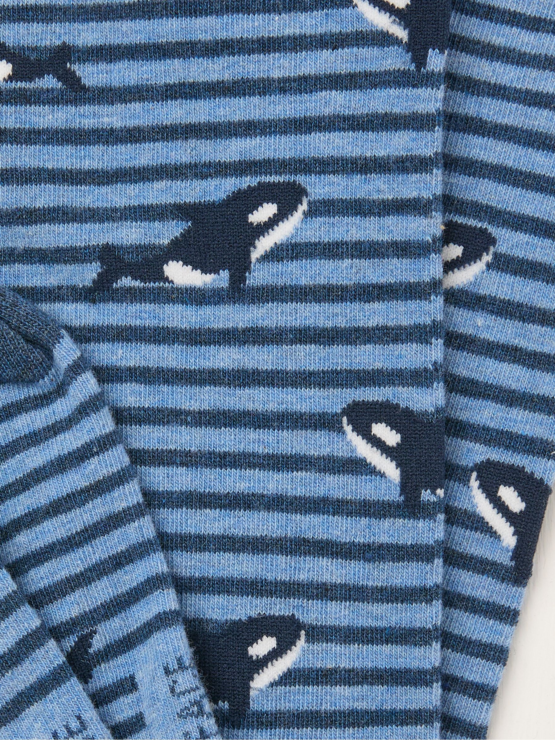 Blue Killer Whale Socks - Image 2 of 2