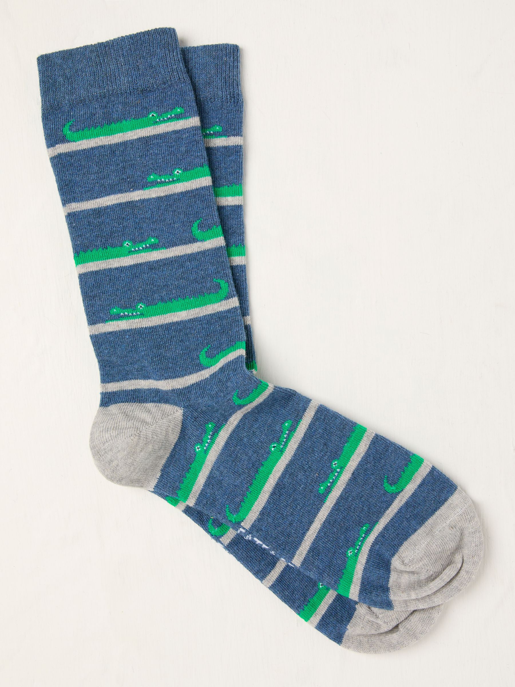 Blue Crocodile Socks - Image 1 of 2