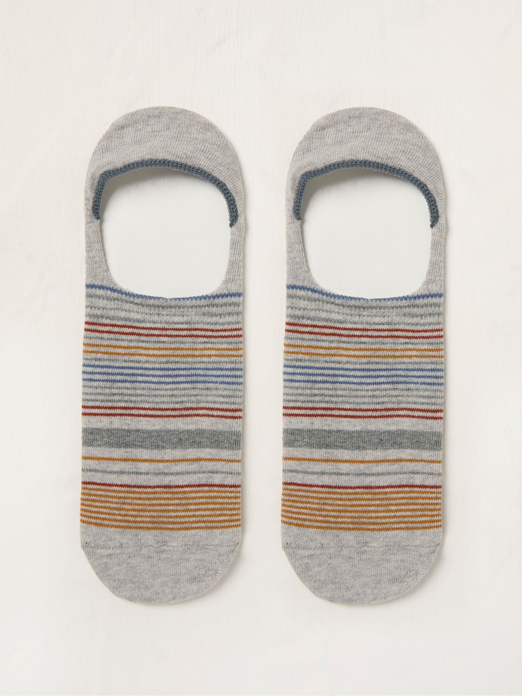 Grey Stripe Footsie Socks - Image 1 of 2