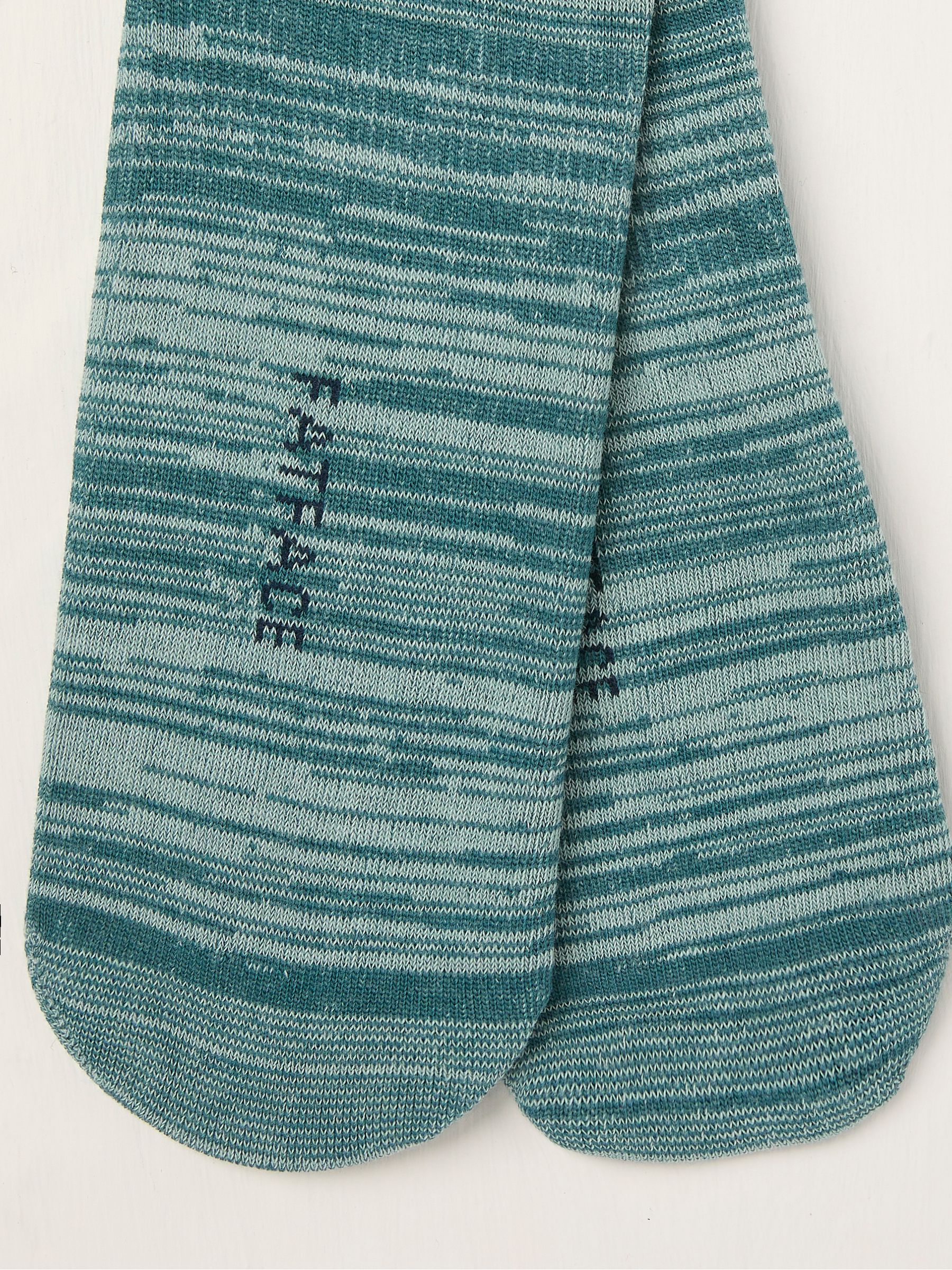 Teal Blue Footsie Socks - Image 2 of 2