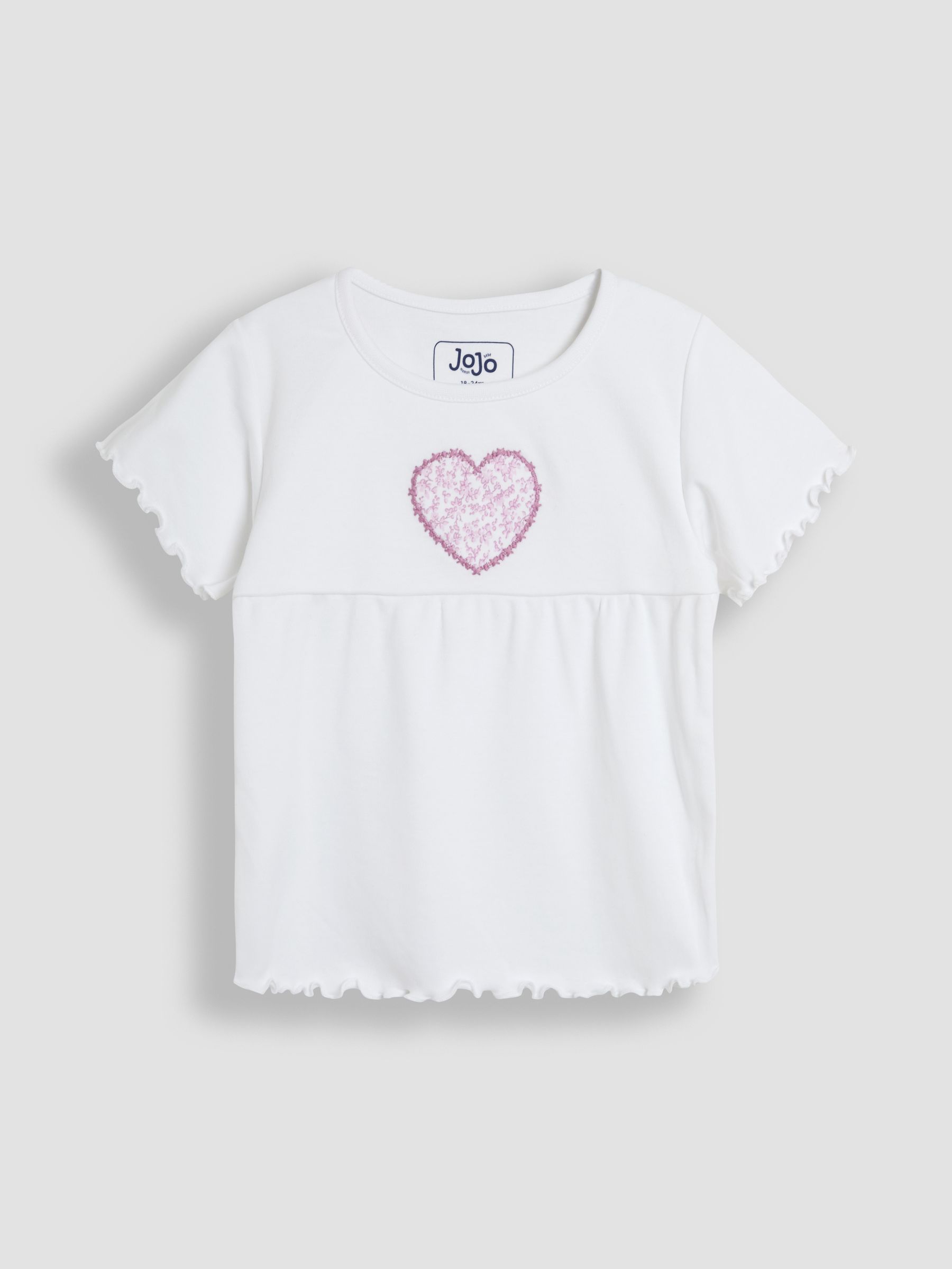 White Heart Embroidered Jersey Pyjamas - Image 2 of 10