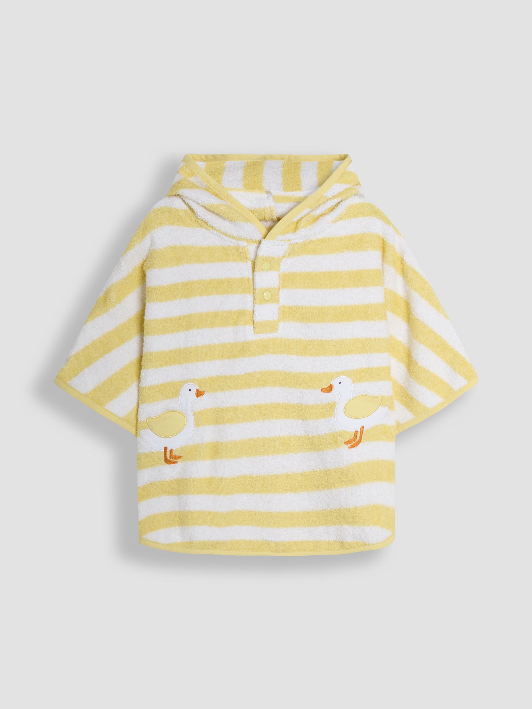 Yellow Appliqué Towelling Poncho - Image 1 of 4