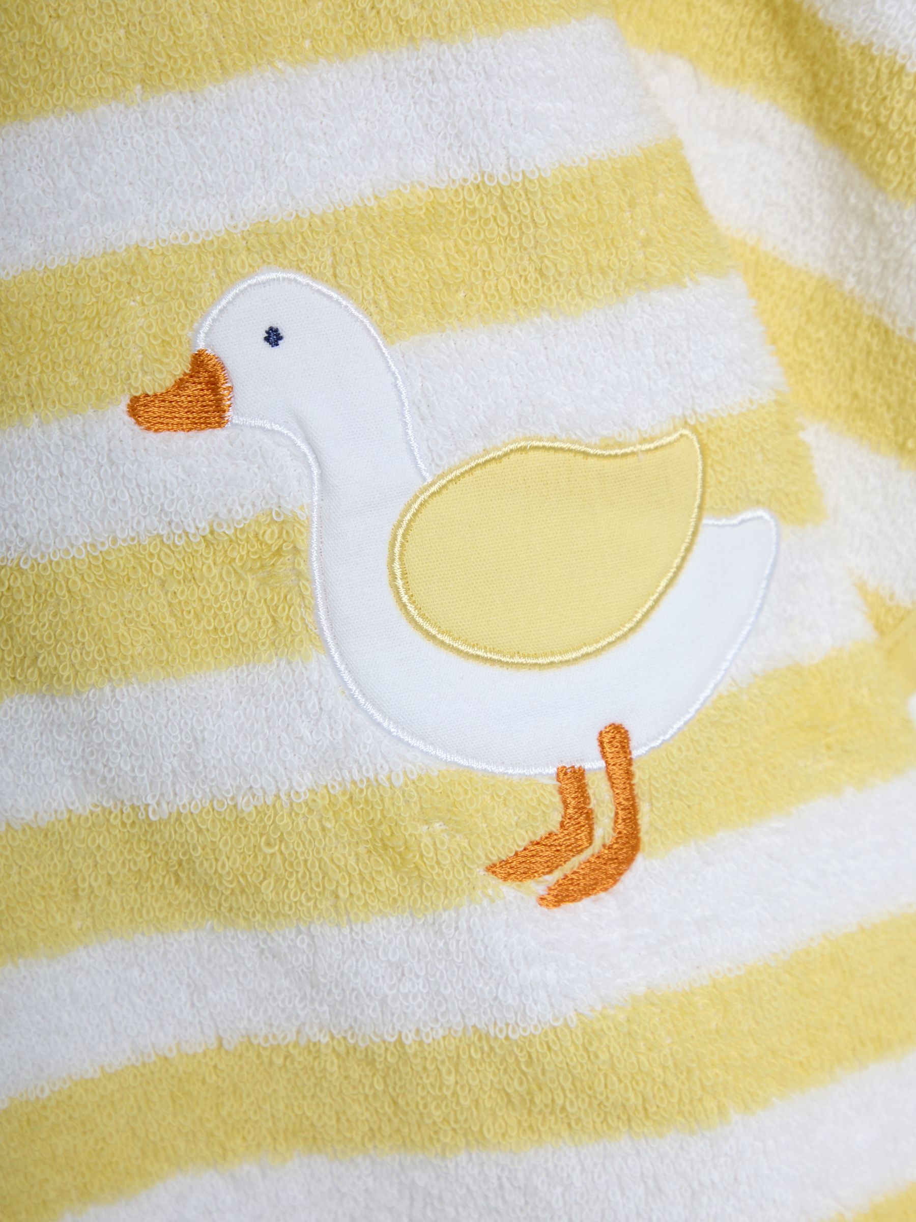 Yellow Appliqué Towelling Poncho - Image 4 of 4