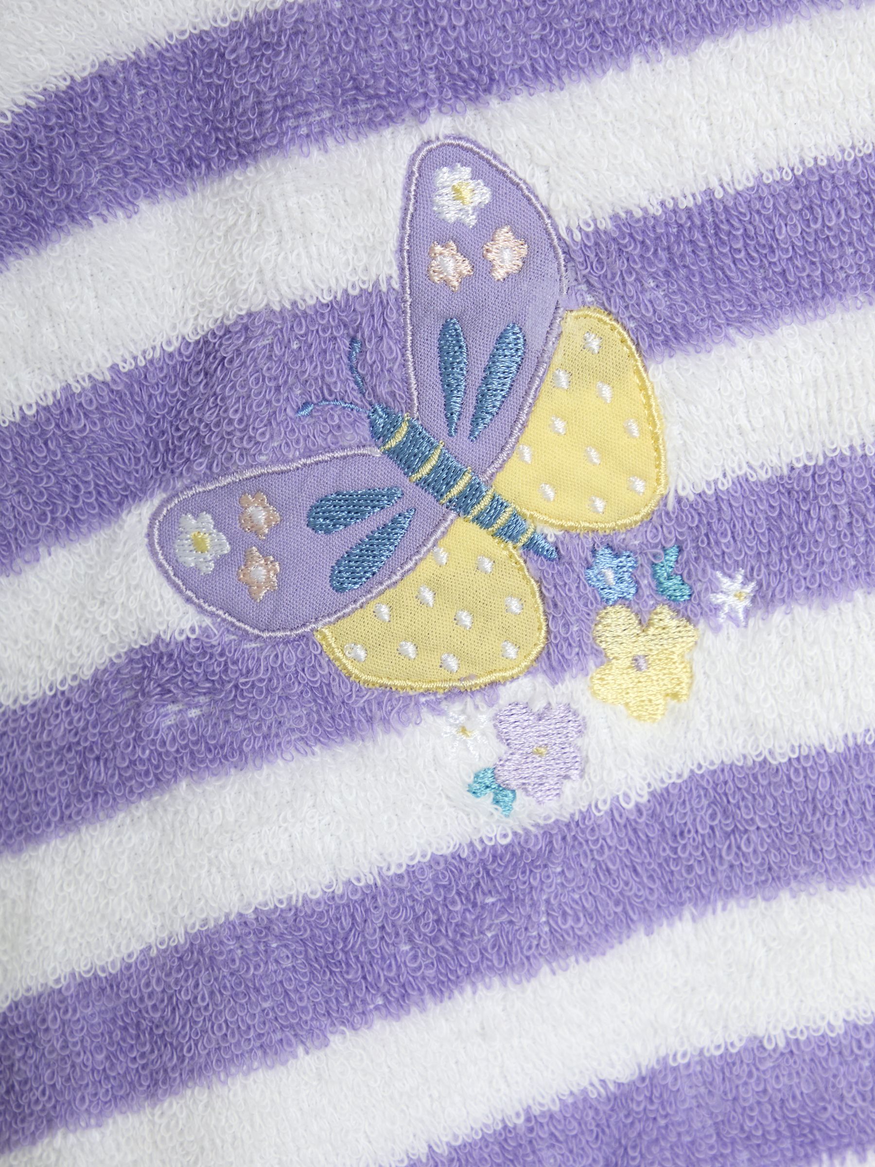 Lilac Appliqué Towelling Poncho - Image 4 of 4