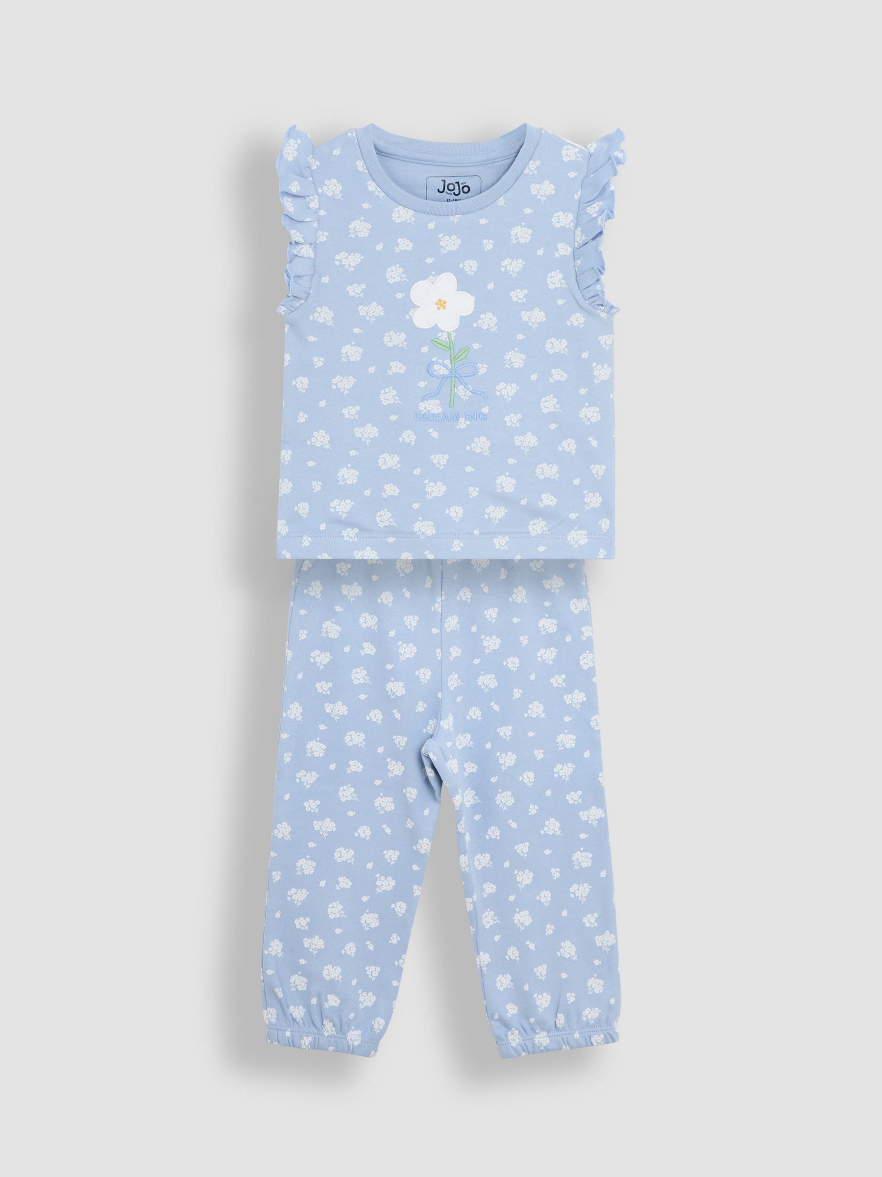 Pale Blue 2-Pack Print Jersey Pyjamas - Image 2 of 12