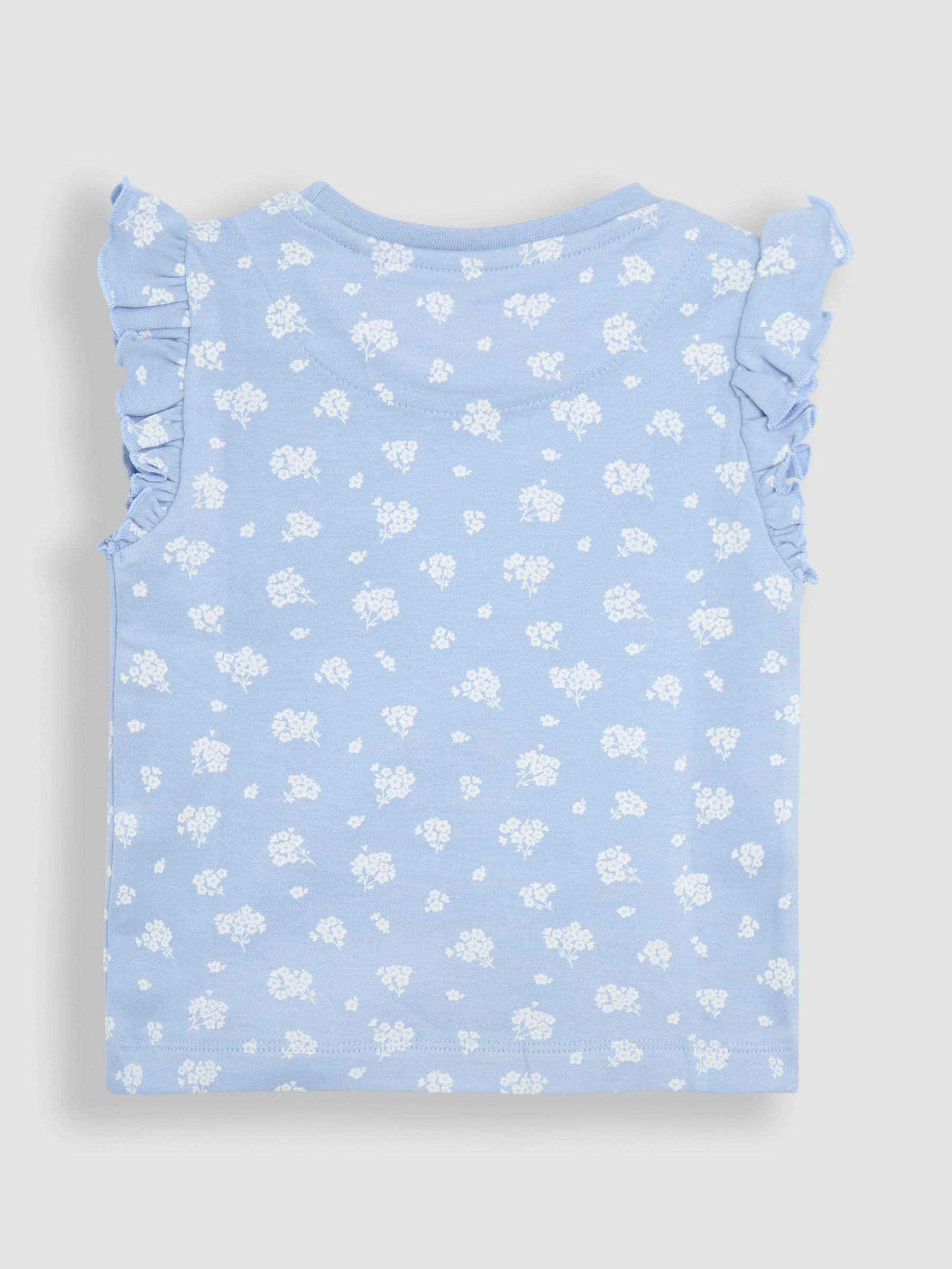 Pale Blue 2-Pack Print Jersey Pyjamas - Image 4 of 12