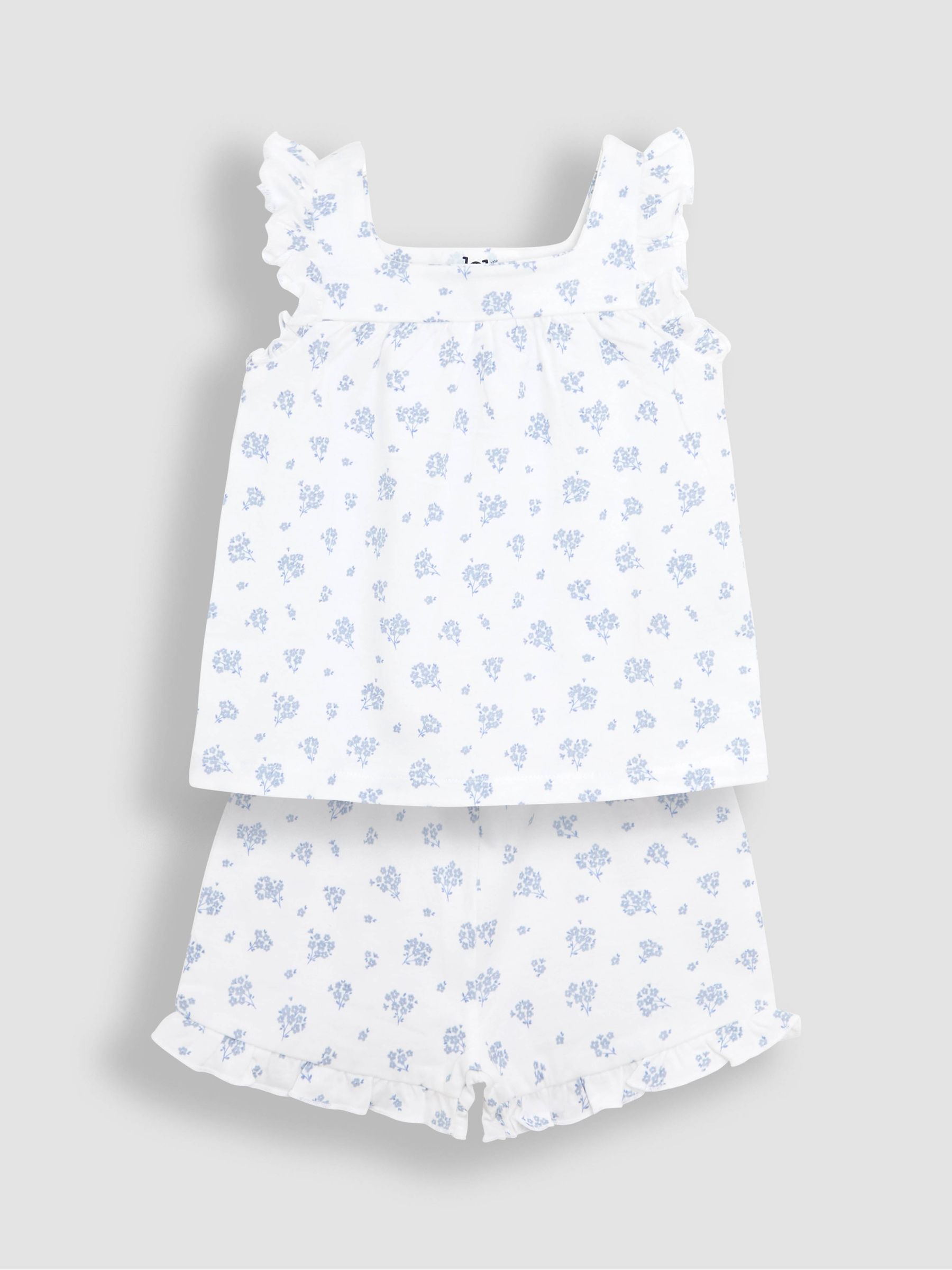 Pale Blue 2-Pack Print Jersey Pyjamas - Image 7 of 12