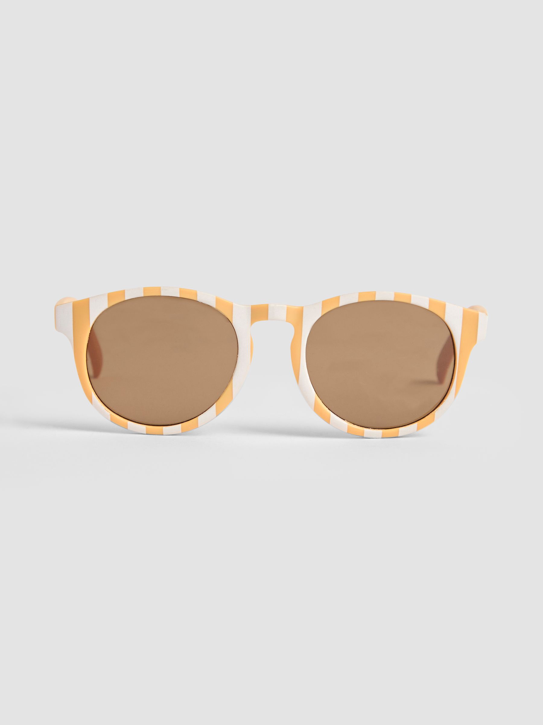 Tan Rounded Sunglasses - Image 2 of 4