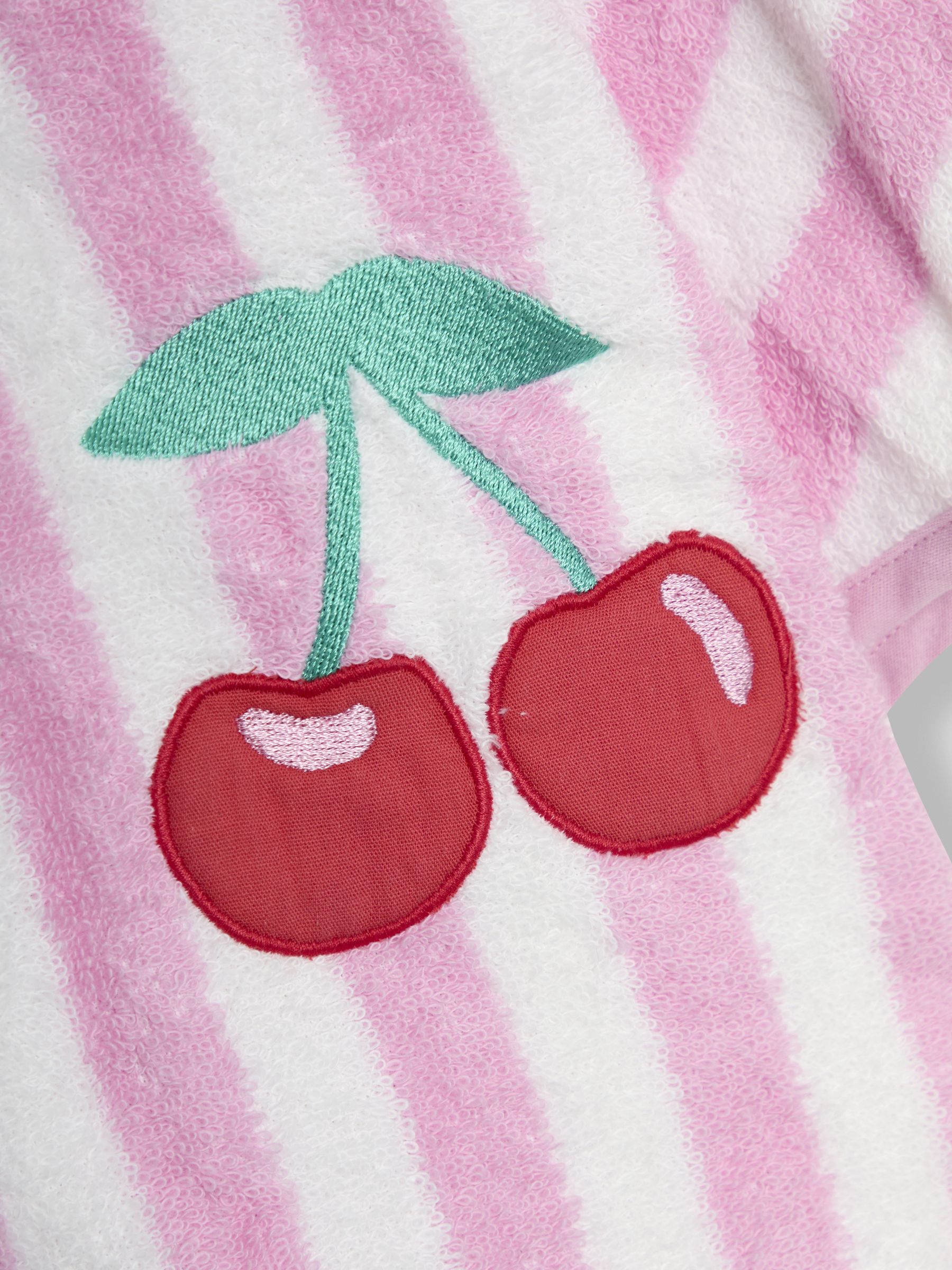 Pale Pink Appliqué Towelling Poncho - Image 4 of 4