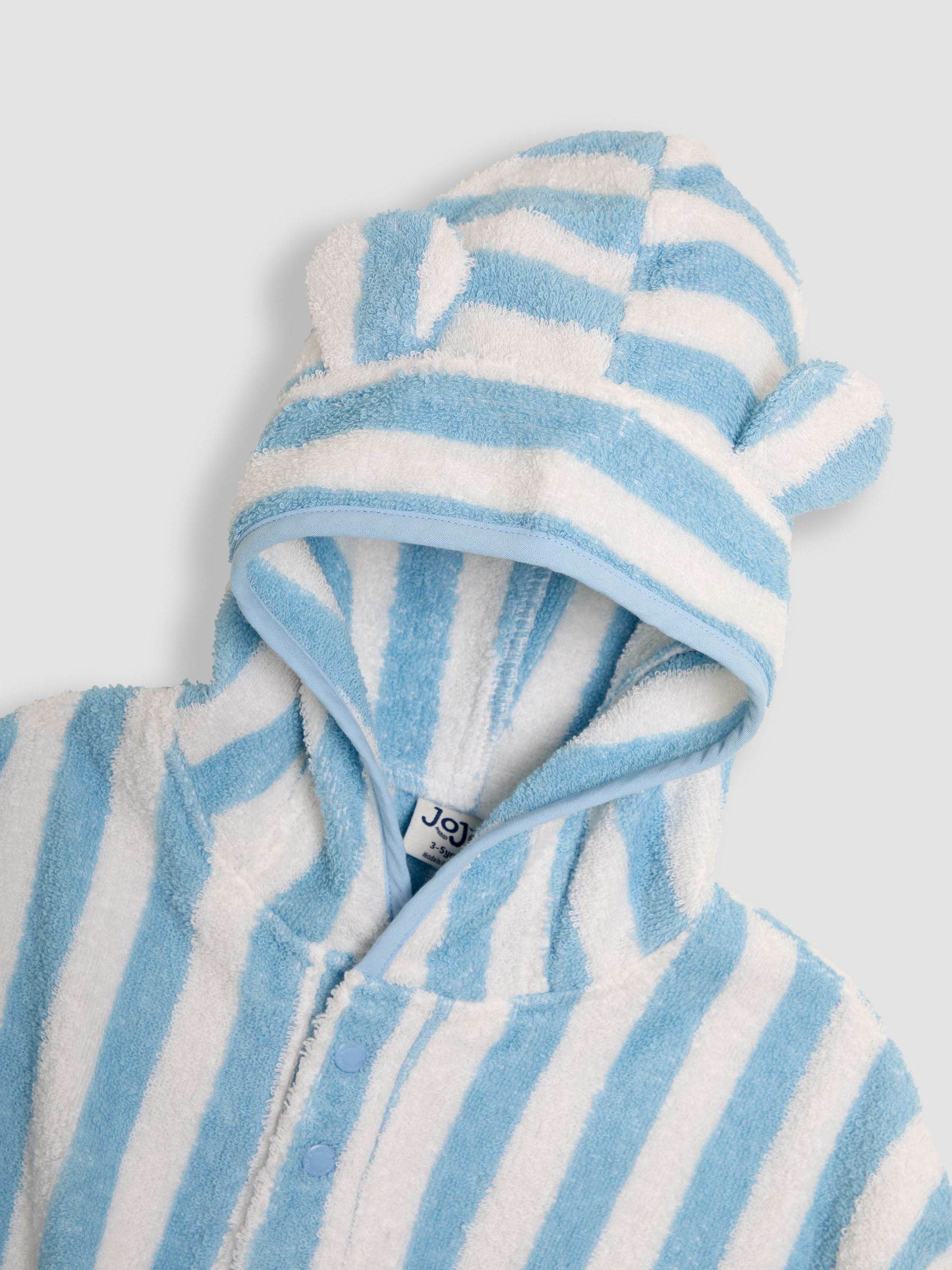 Blue Stripe Towelling Poncho - Image 3 of 3