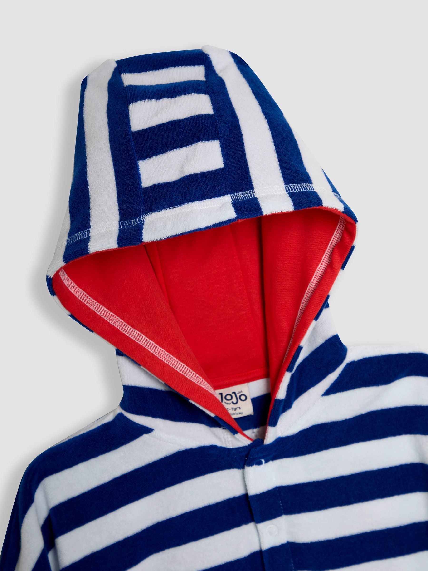 Blue Boat Towelling Poncho - Image 2 of 4