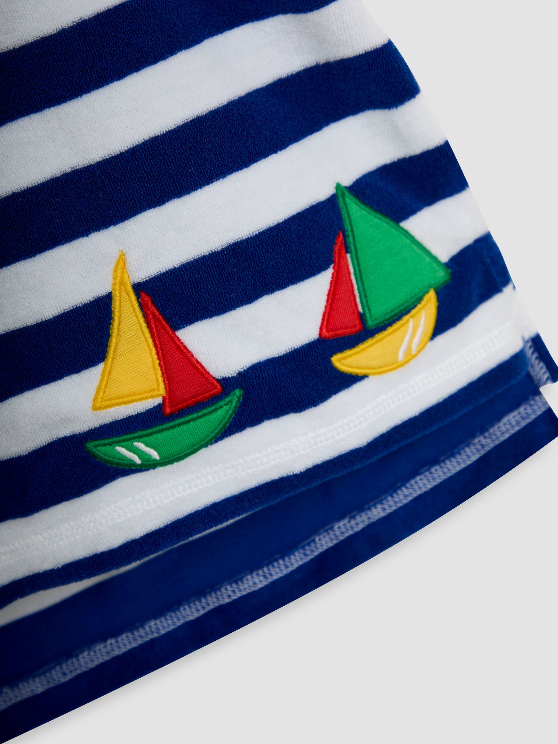 Blue Boat Towelling Poncho - Image 3 of 4