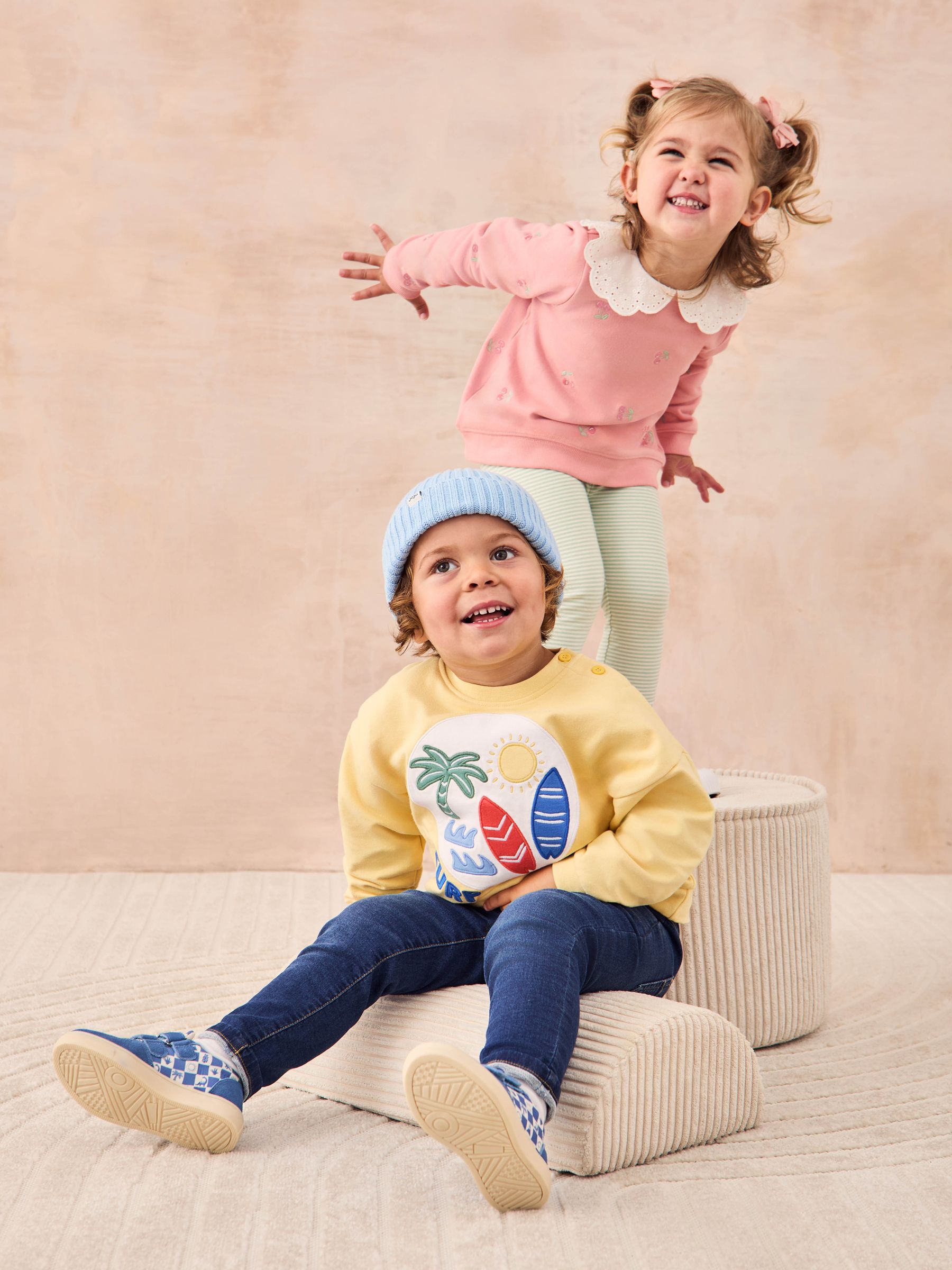 Yellow Surf 100% Cotton Appliqué Sweatshirt - Image 8 of 8