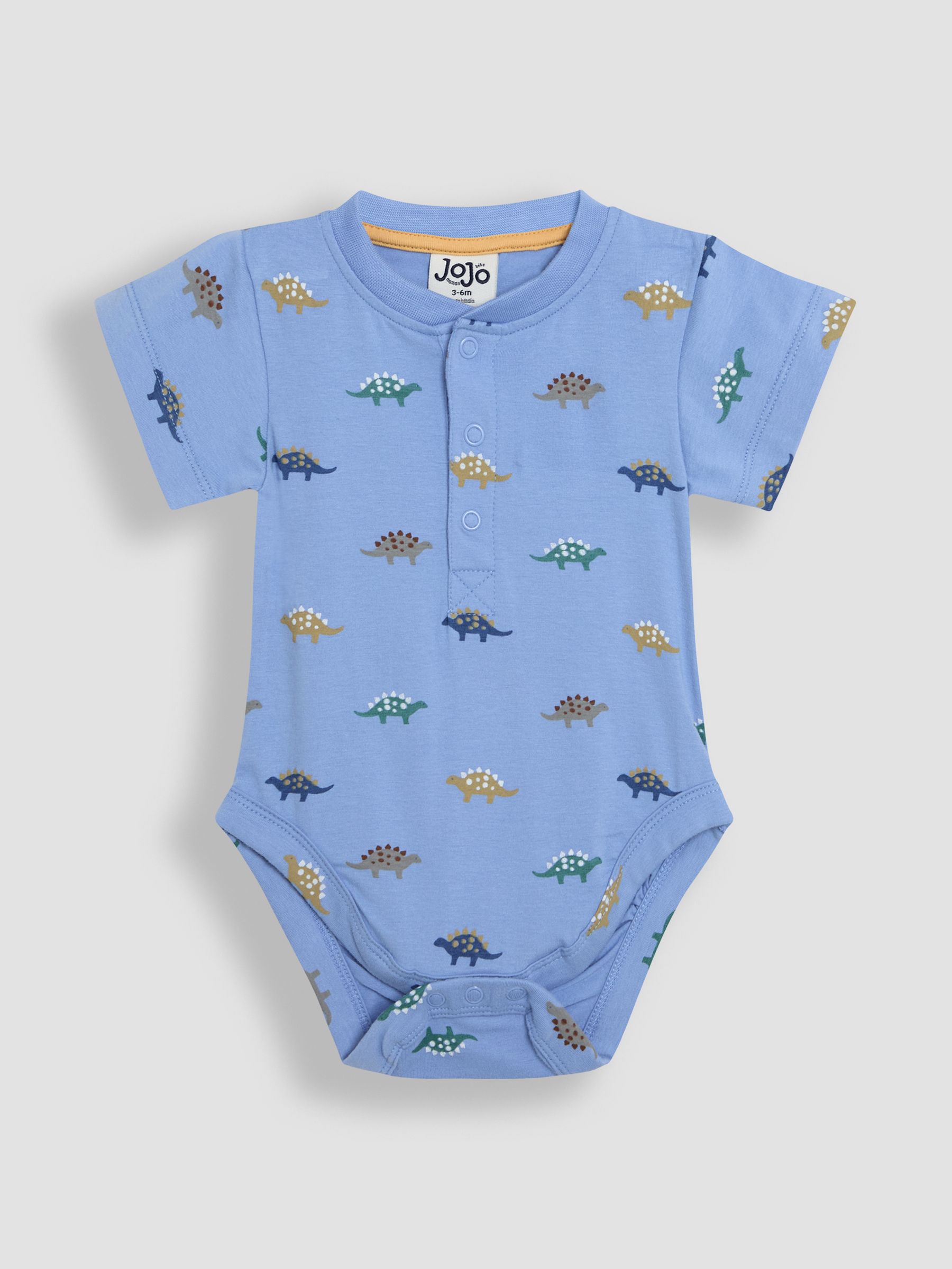 Blue & Natural Short Sleeve Bodysuits 2-Pack - Image 2 of 7
