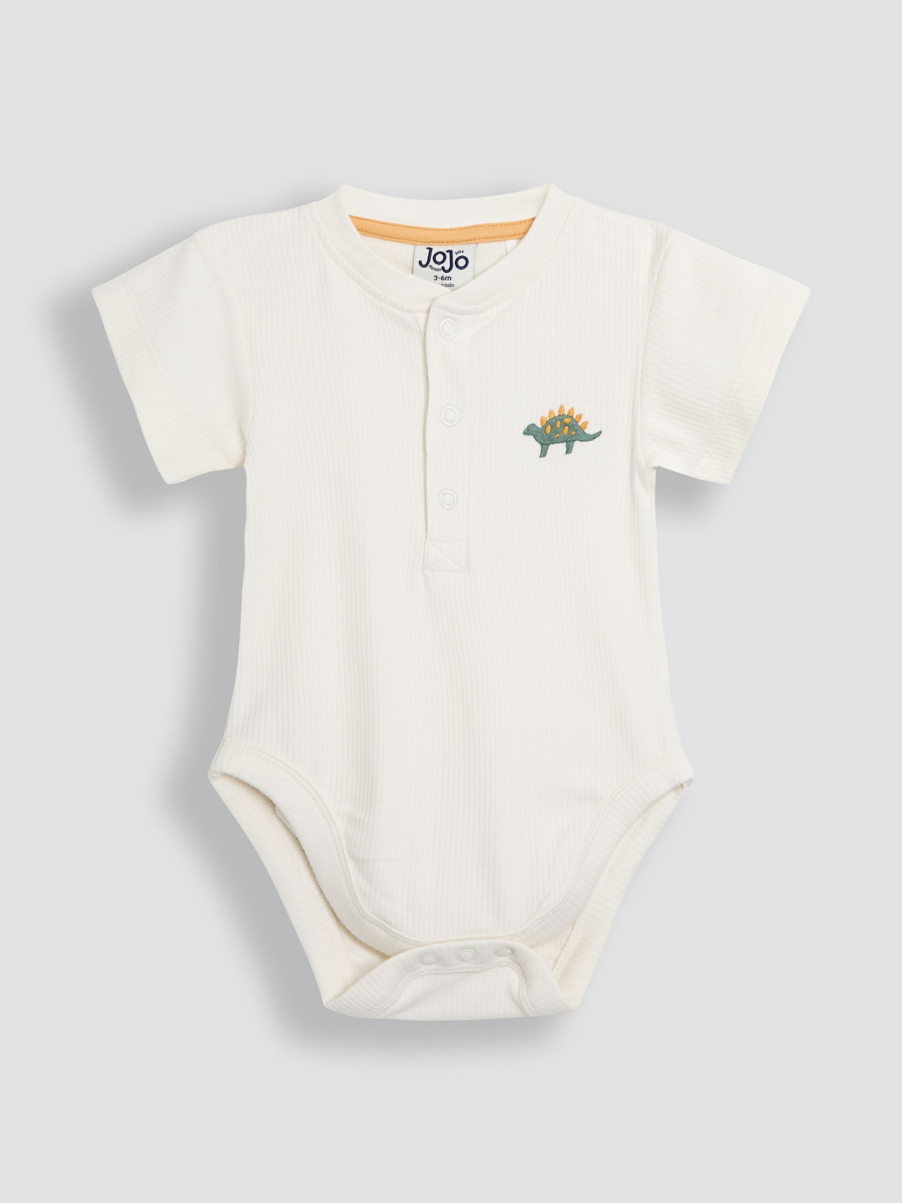 Blue & Natural Short Sleeve Bodysuits 2-Pack - Image 4 of 7