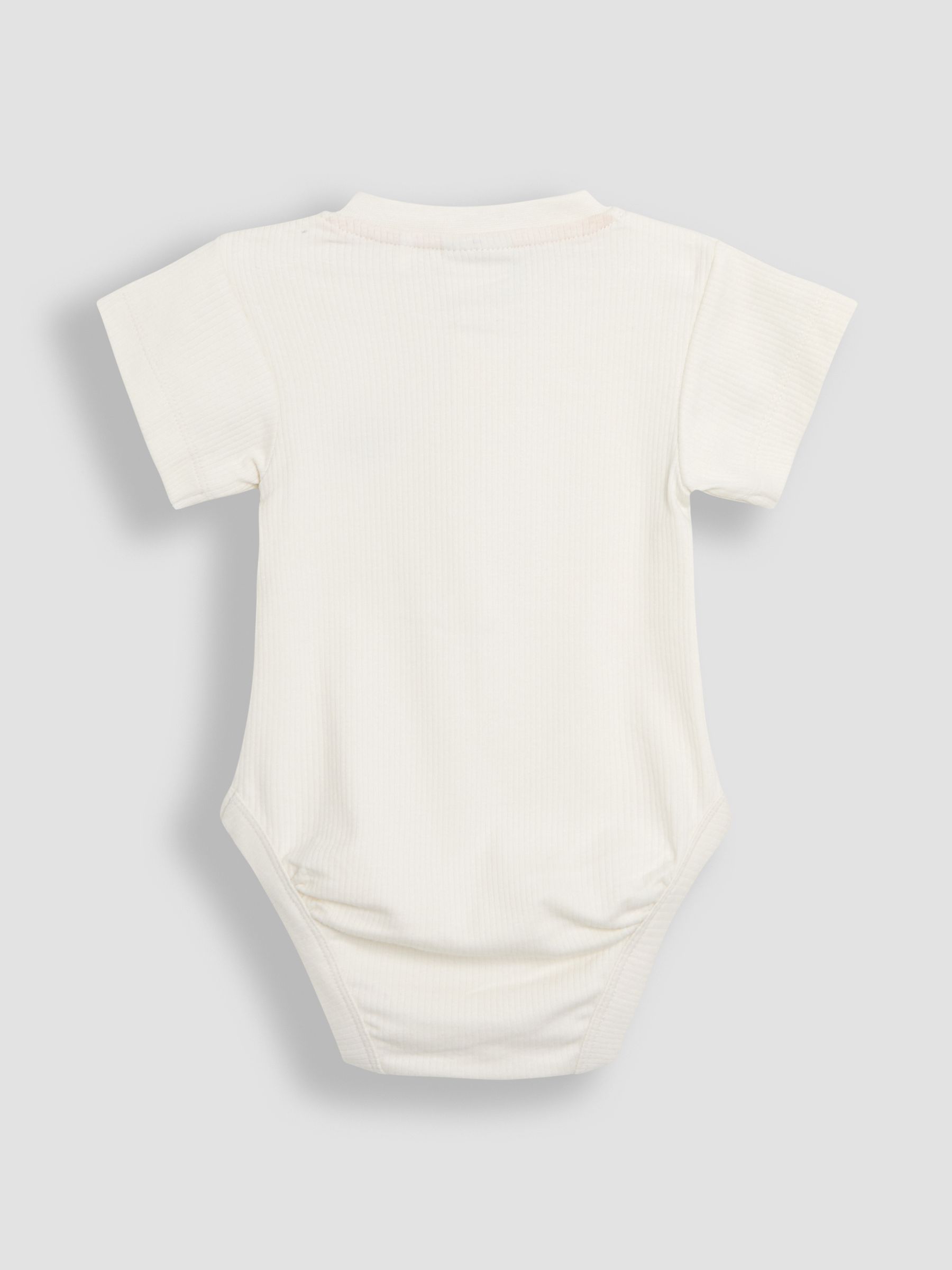 Blue & Natural Short Sleeve Bodysuits 2-Pack - Image 5 of 7