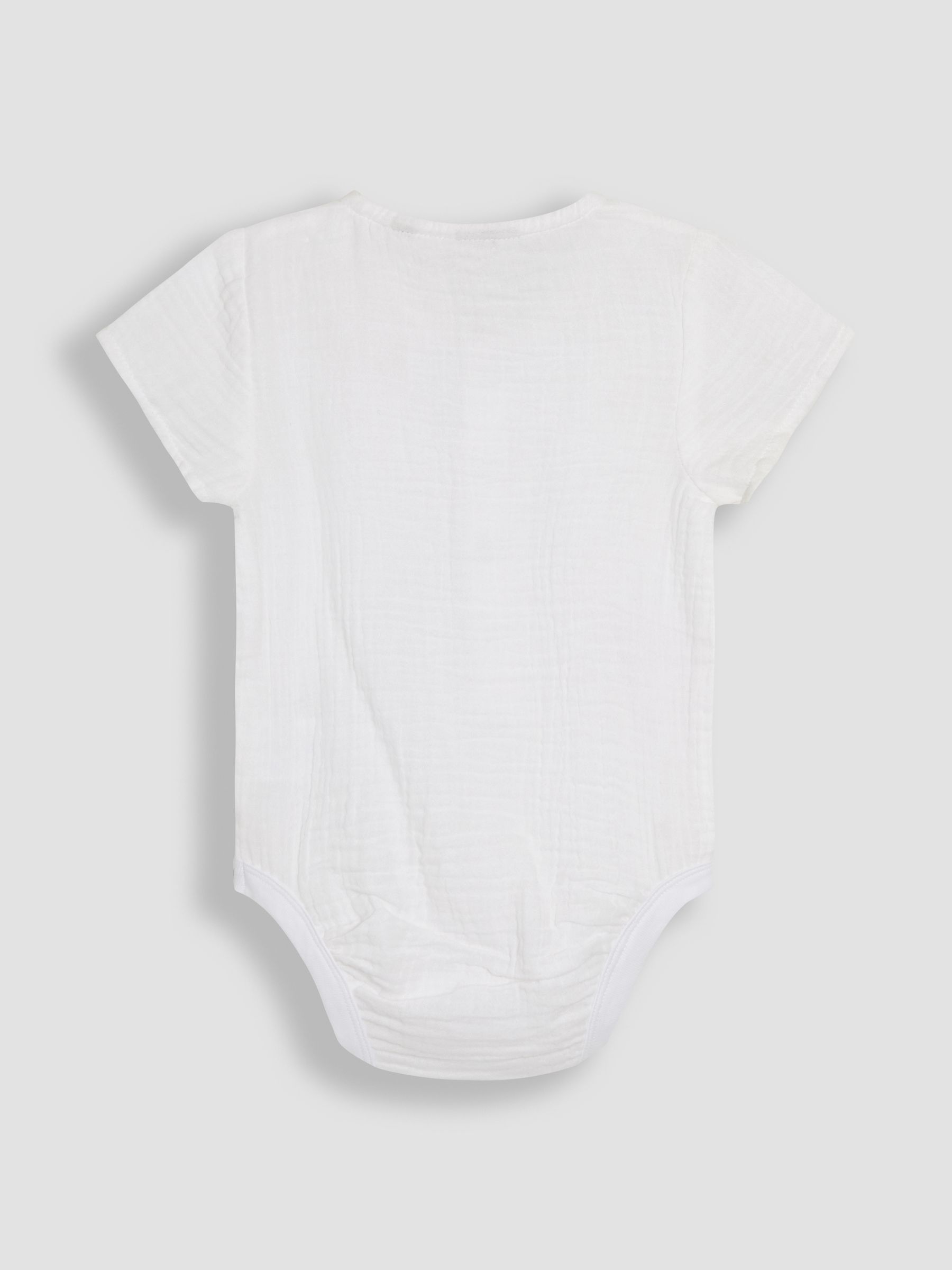 Blue Cheesecloth 100% Cotton Dungarees & Shirt Body Set - Image 5 of 7