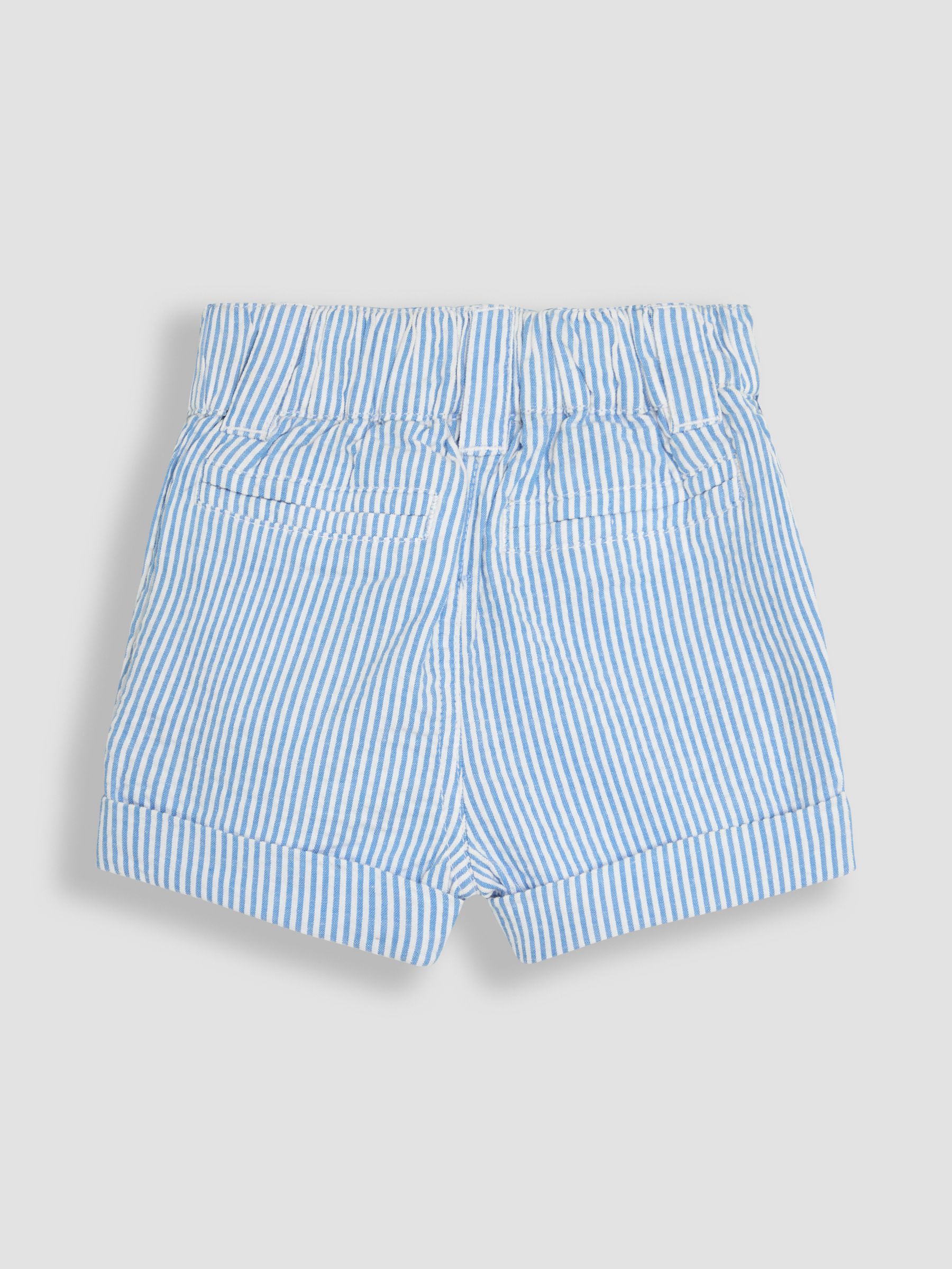 Blue Seersucker Stripe Shorts - Image 2 of 3