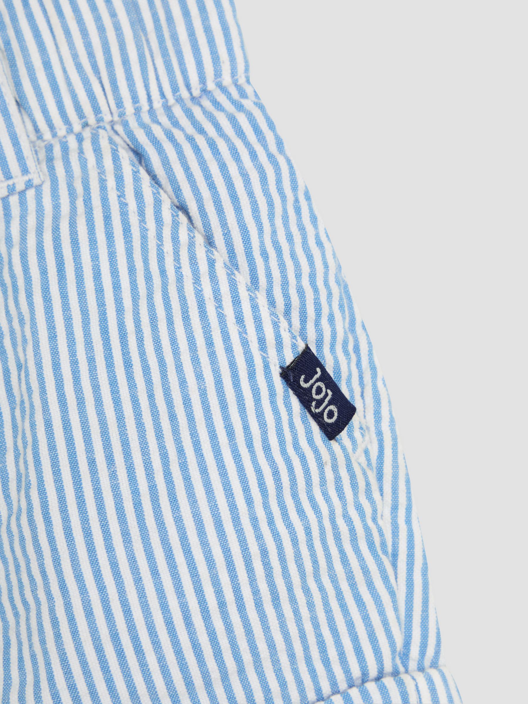 Blue Seersucker Stripe Shorts - Image 3 of 3