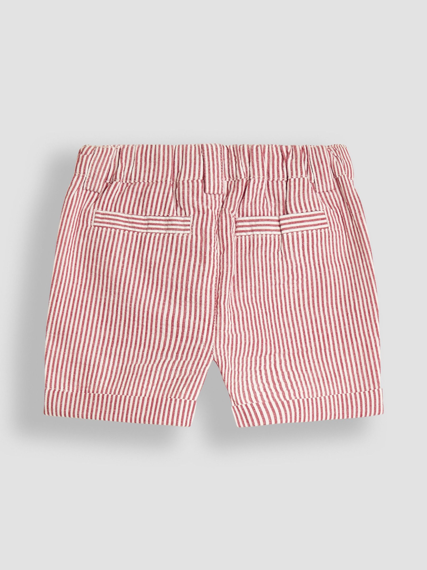Red Seersucker Stripe Shorts - Image 2 of 3