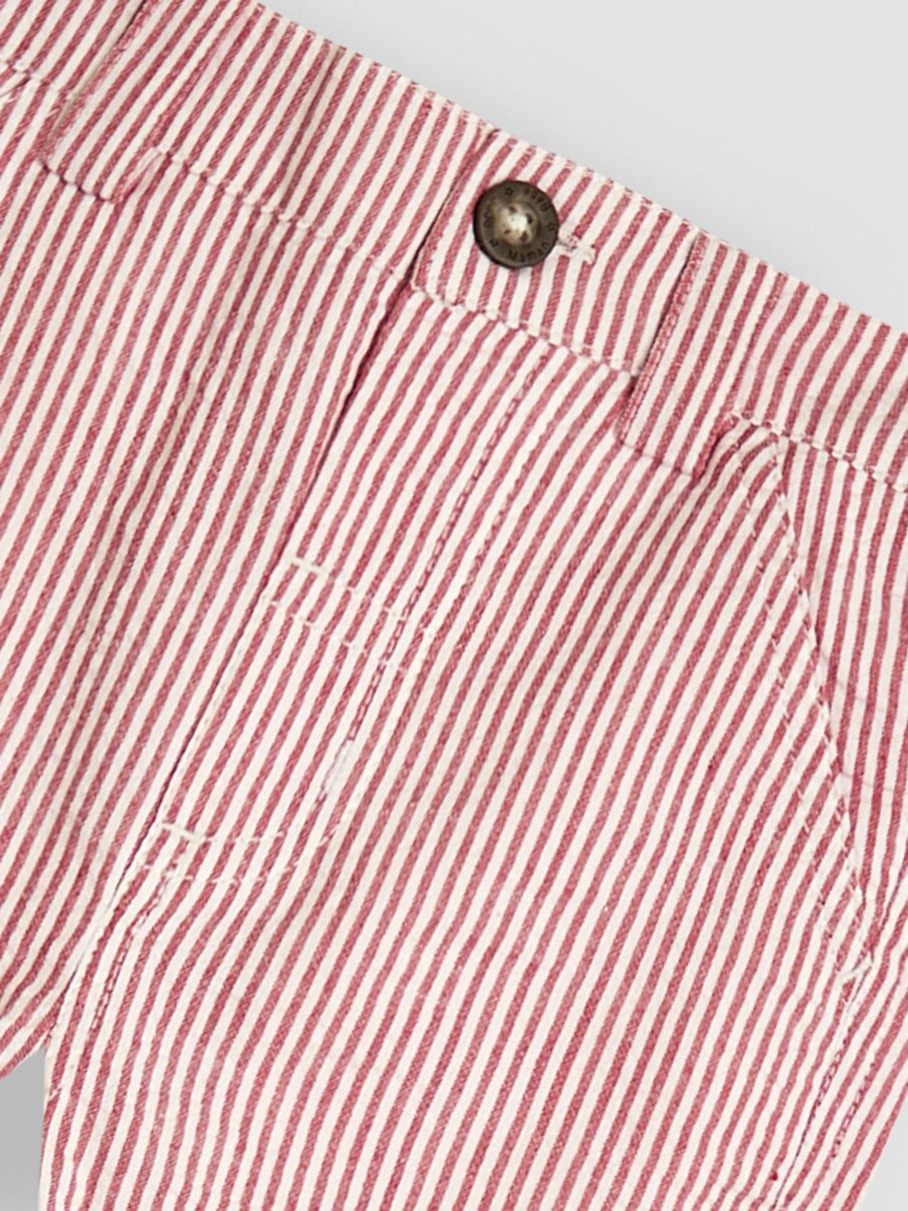 Red Seersucker Stripe Shorts - Image 3 of 3