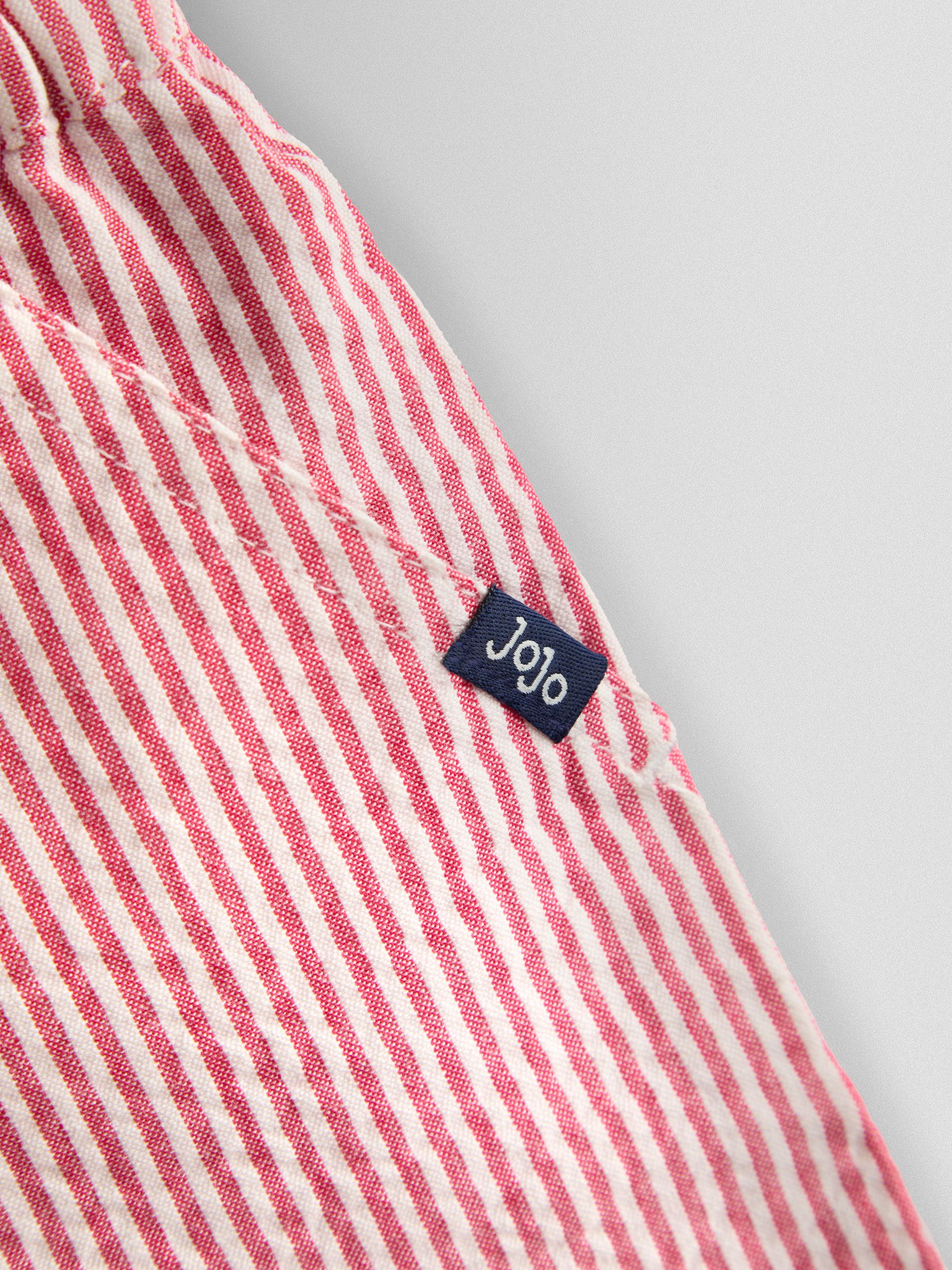 Red Seersucker Stripe Shorts - Image 4 of 4 Red Seersucker Stripe Shorts - Image 4 of 4