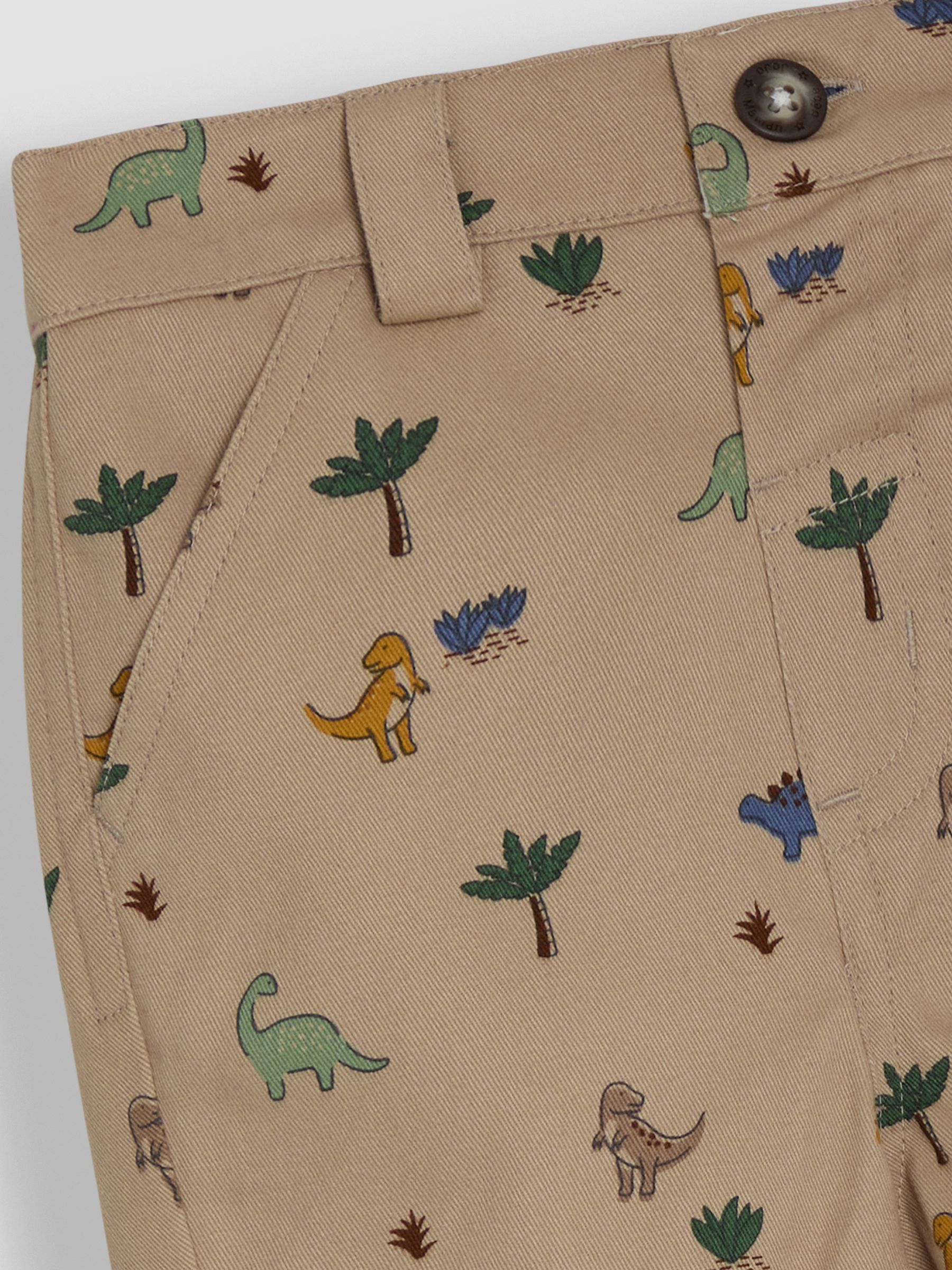 Natural Stone Dino Print Twill Chino Short - Image 3 of 3