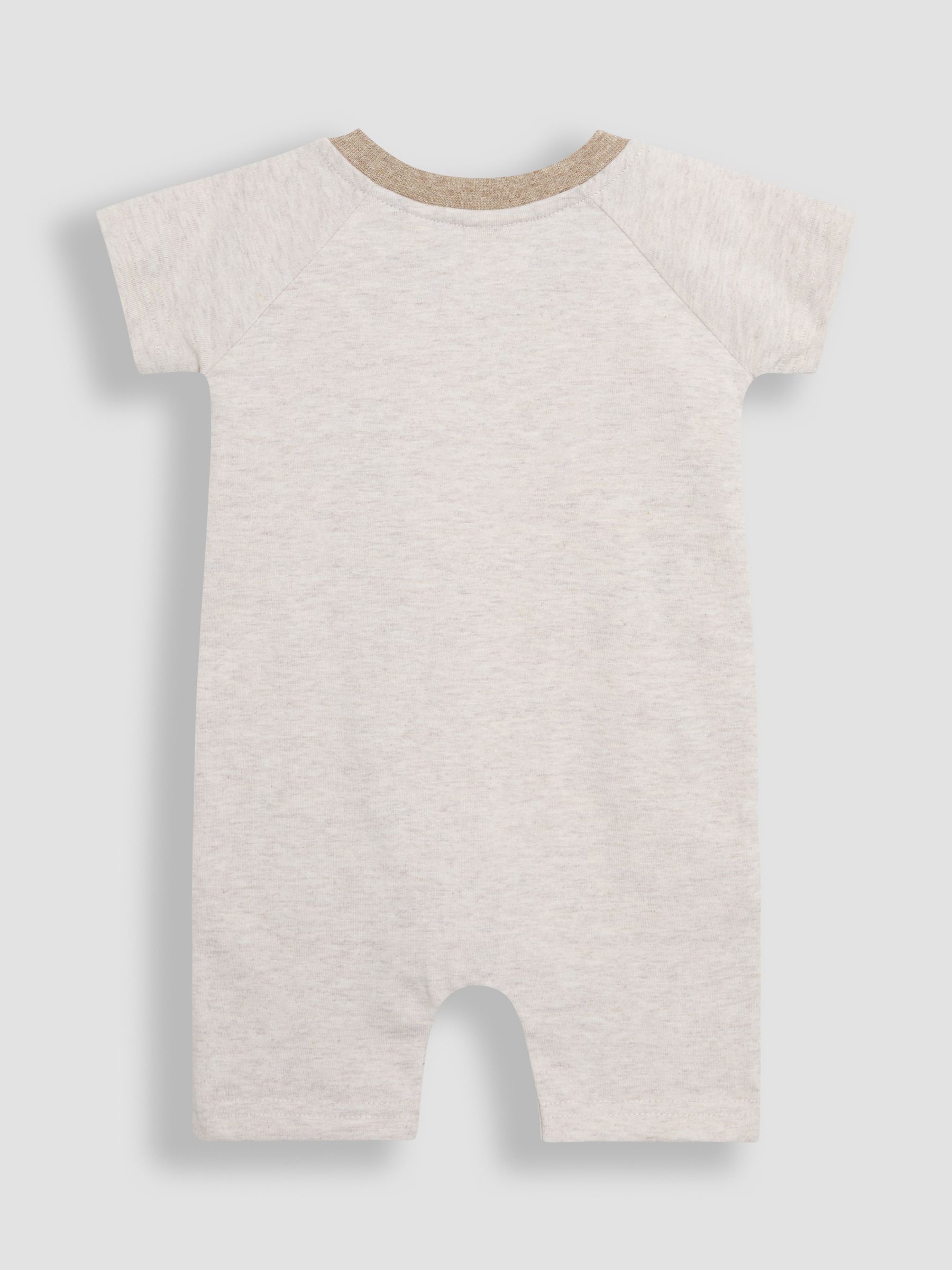 Brown Giraffe Appliqué Romper - Image 2 of 3