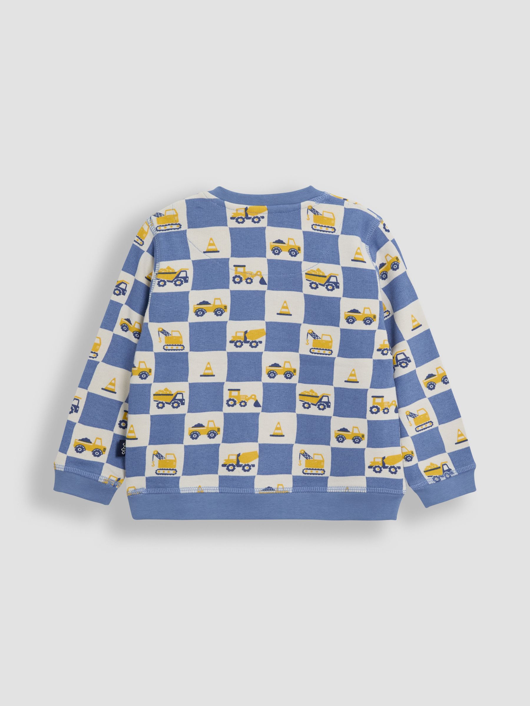 Cobalt Blue Papercut Dino Print Sweatshirt - Image 2 of 3