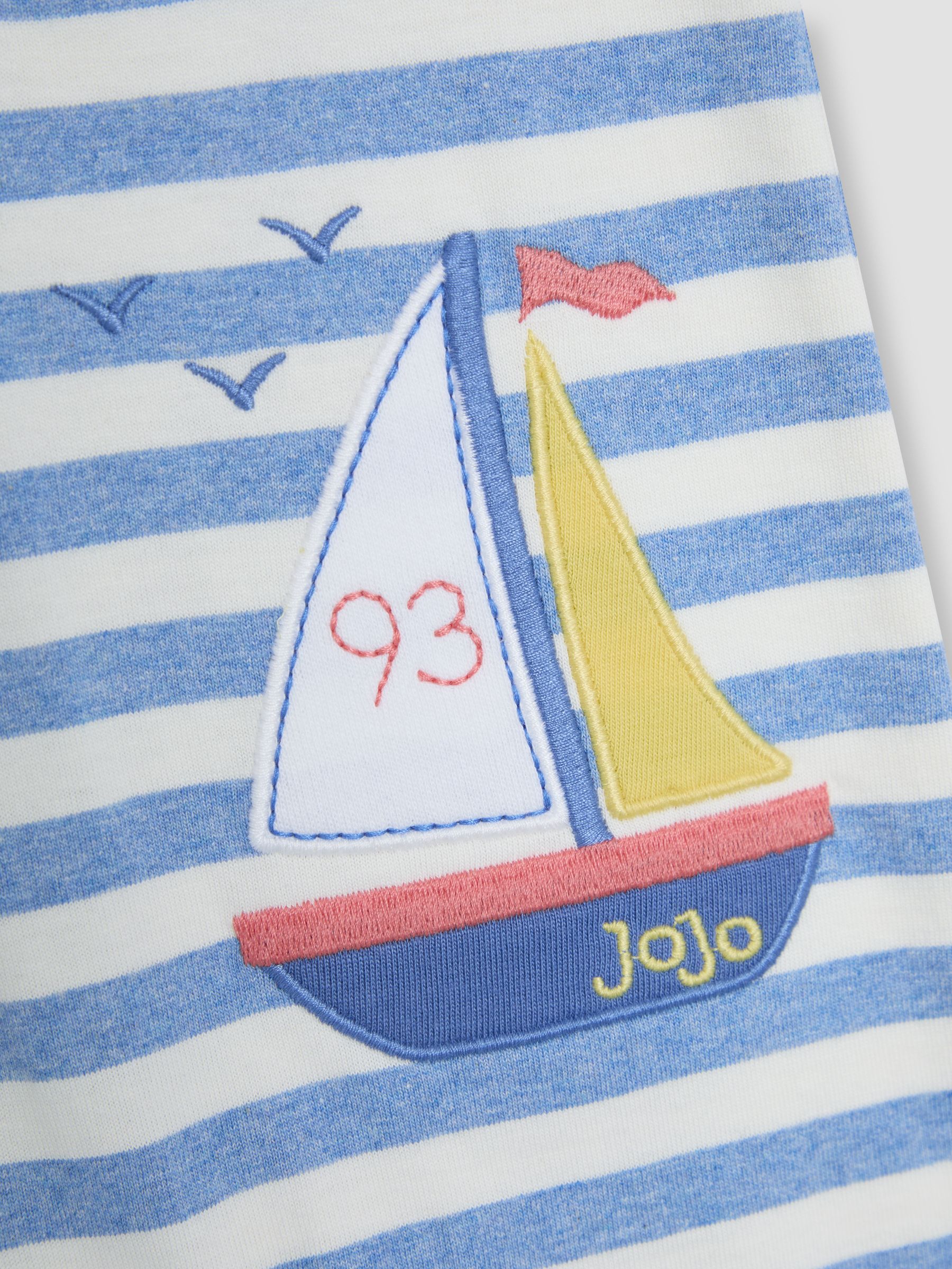 Blue Boat Dino Scene Romper - Image 3 of 3