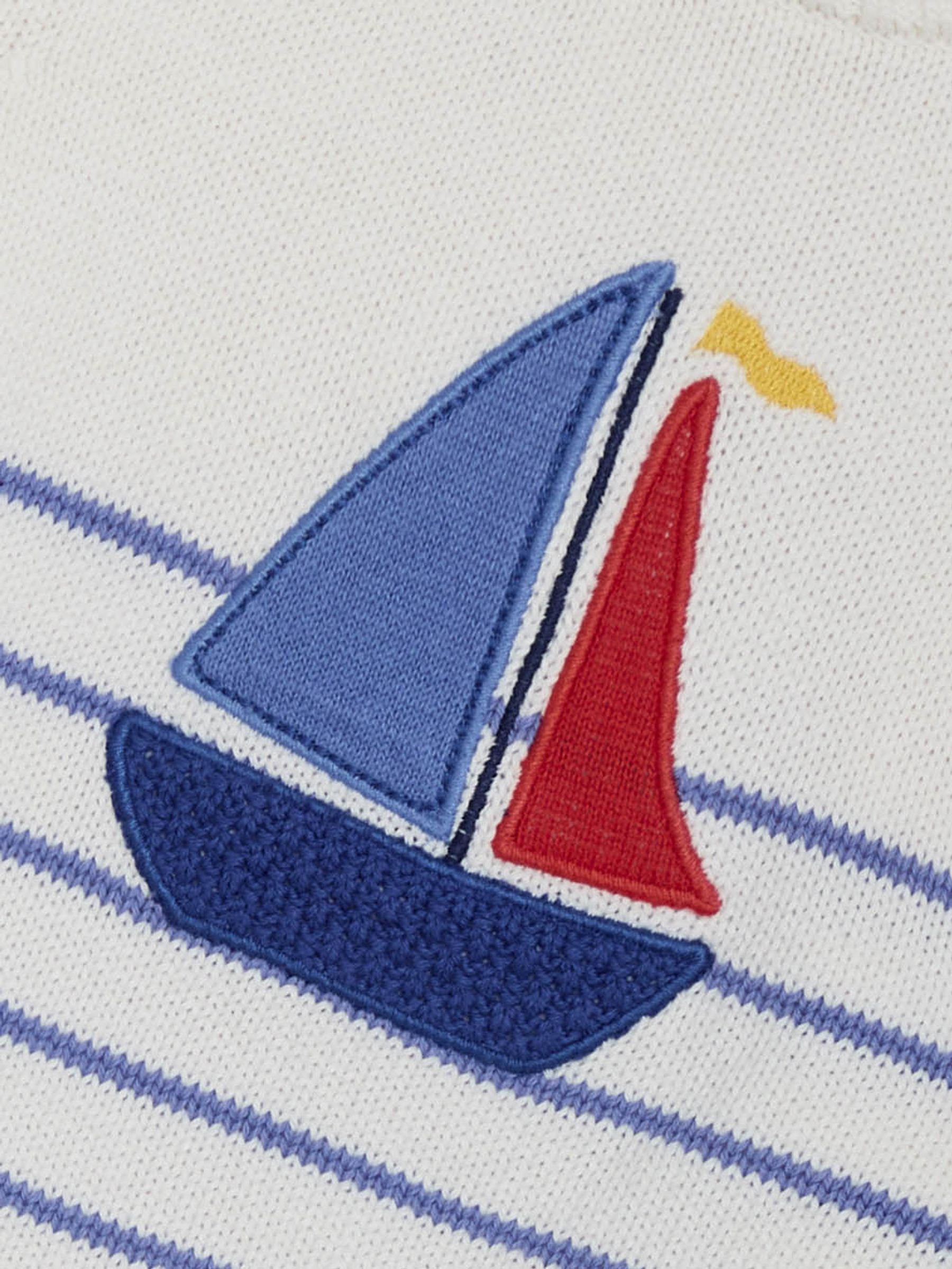 Cream Crochet Sailboat 100% Cotton Jumper - Image 4 of 4