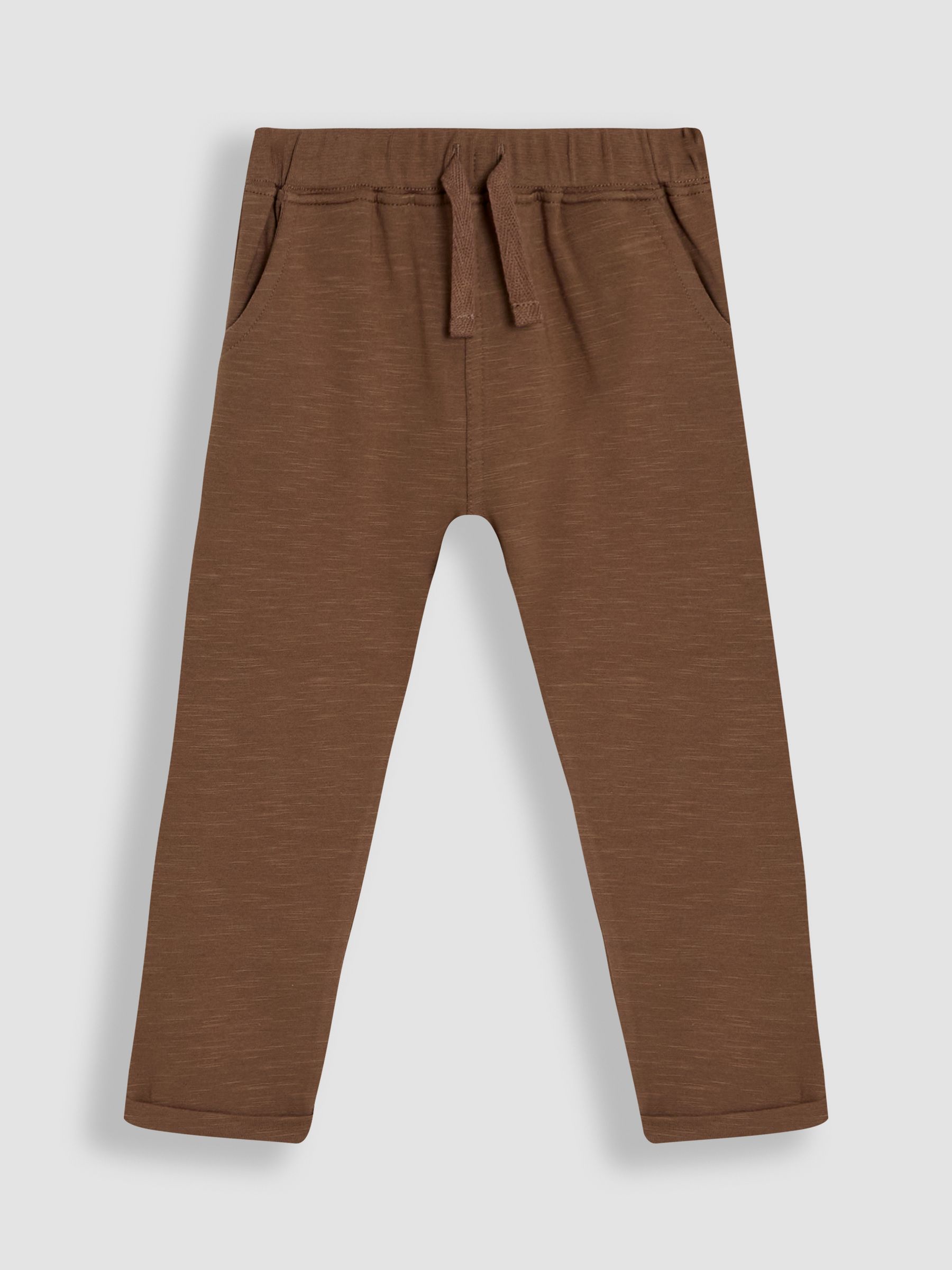 Tan Brown & Natural Marl 2-Pack Relaxed Fit Turn Up Joggers - Image 5 of 8