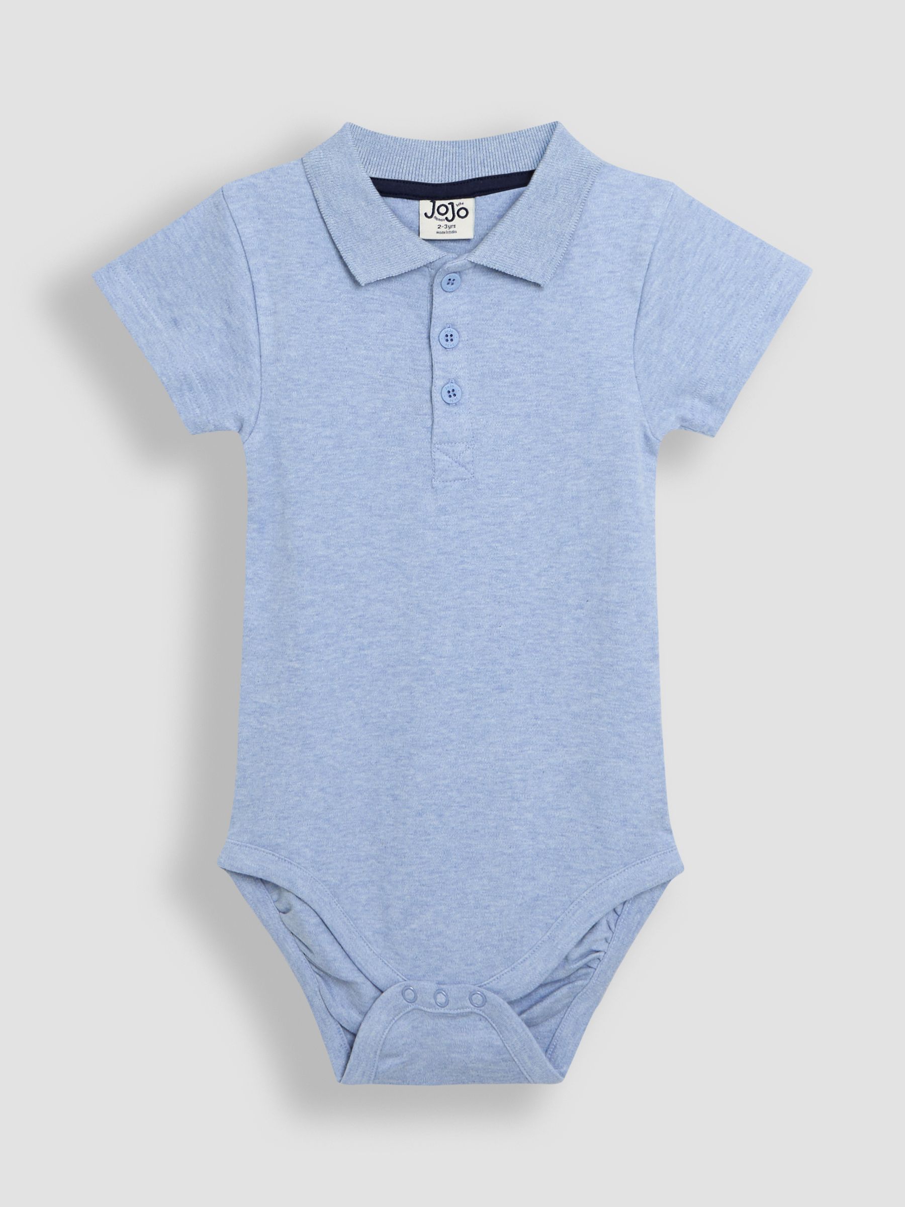 White 2-Pack Plain Polo Shirt Bodysuits - Image 4 of 5