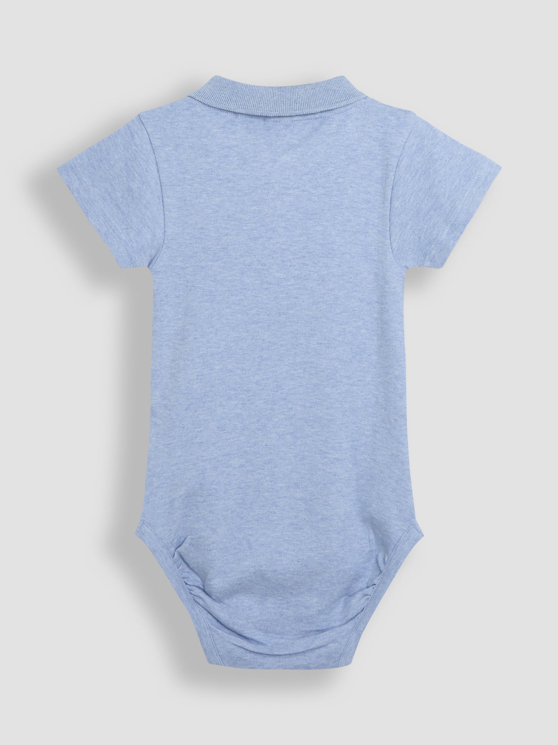 White 2-Pack Plain Polo Shirt Bodysuits - Image 5 of 5