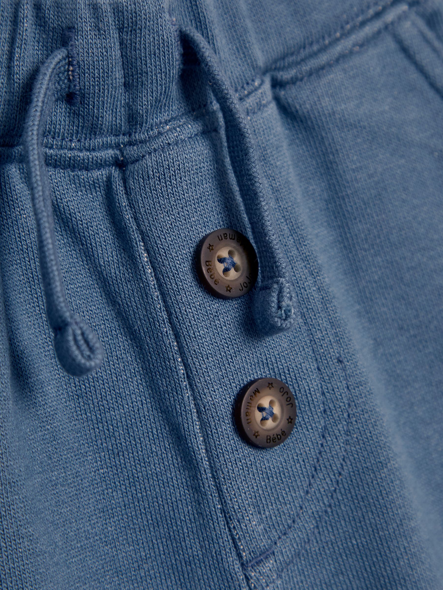 Blue Relaxed Roll Up Joggers - Image 3 of 3